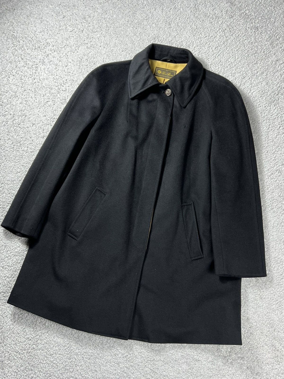 Loro Piana Loro Piana Black Cashmere Coat Size S Size US S / EU 44-46 / 1 - 2 Thumbnail