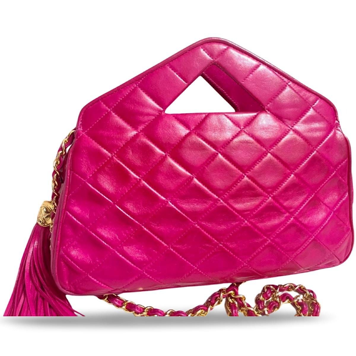 Chanel Vintage CHANEL fusia pink leather chain shoulder bag Size ONE SIZE - 3 Thumbnail