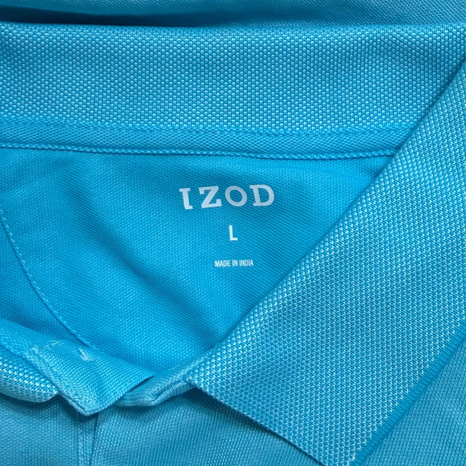 Izod IZOD Turquoise Performance Polo | Sz L Size US L / EU 52-54 / 3 - 6 Thumbnail