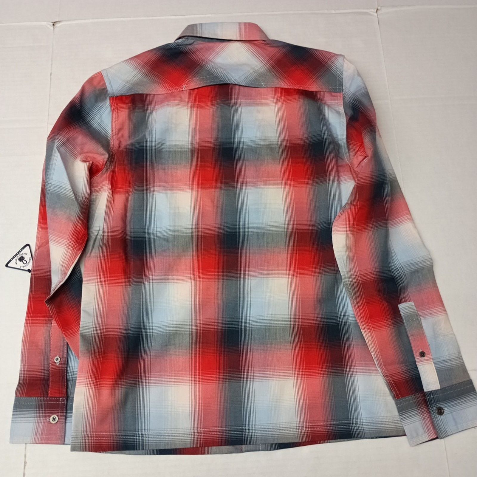 Wrangler Wrangler Shirt Men's S Red Plaid Convertible Sleeves Shirt Size US S / EU 44-46 / 1 - 9 Thumbnail