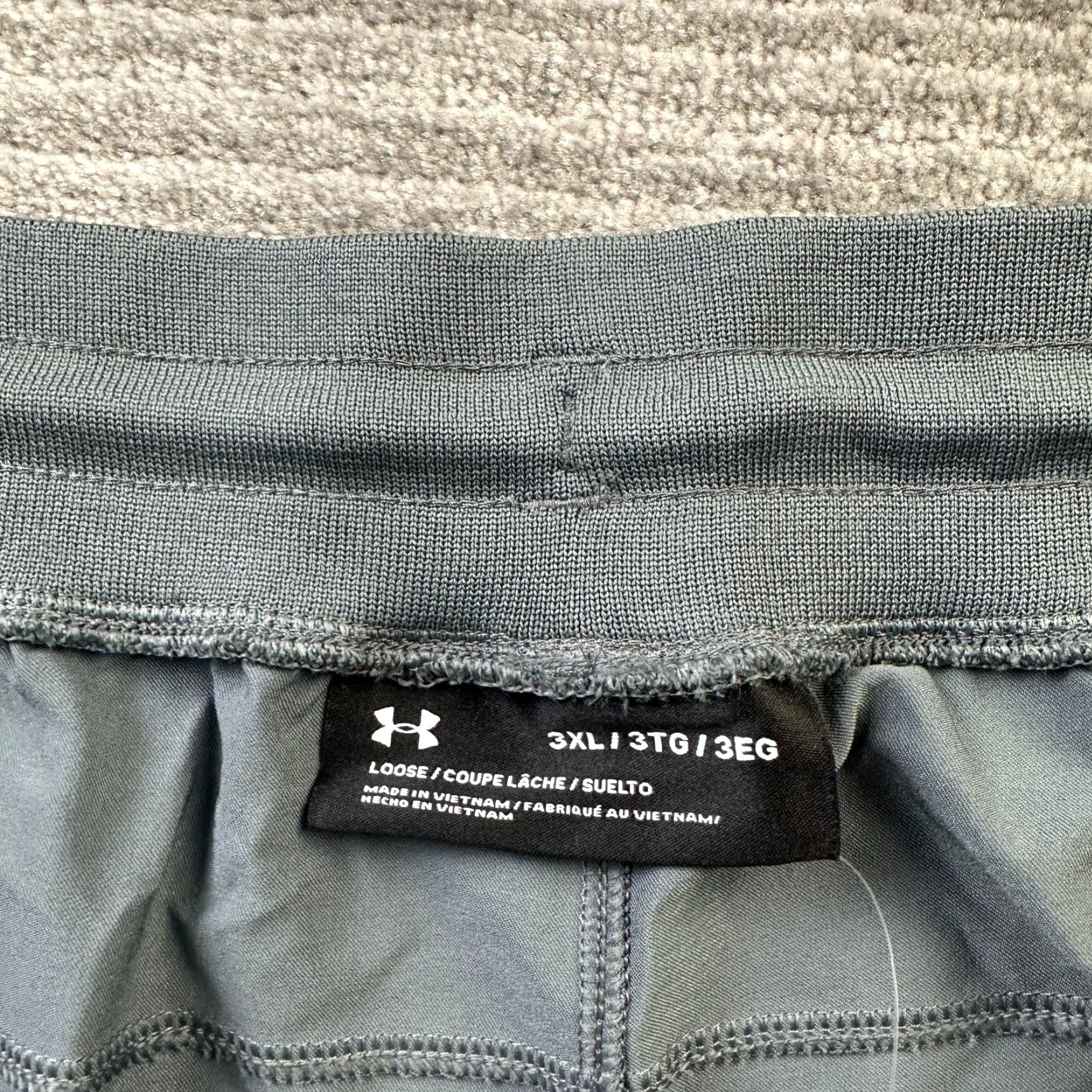 Under Armour Under Armour Pants Mens 3XL Elite Straight Sweatpants Green Pockets Regular 31 in Inseam Activewear Athletic Size US 39 - 5 Thumbnail
