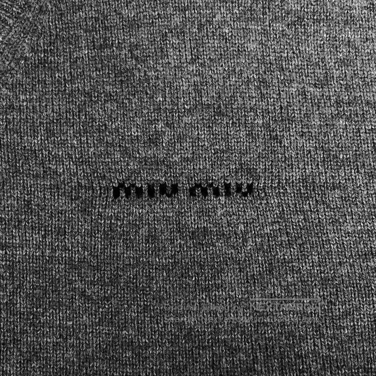 Miu Miu Miu Miu SS25 Embroidered Logo Layered Knit. Size L / US 10 / IT 46 - 4 Thumbnail
