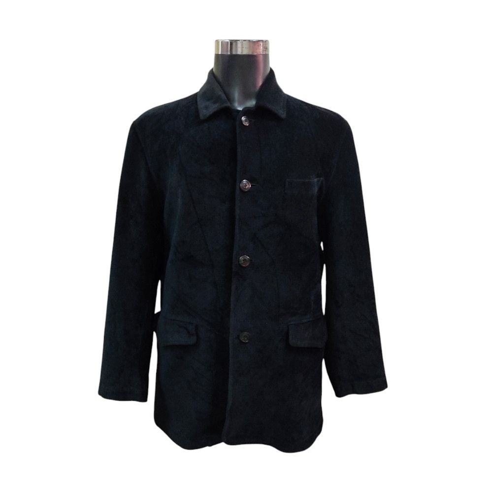 Burberry Vintage Burberry Rayon Corduroy Button Up Blazer Jacket Size US XL / EU 56 / 4 - 4 Thumbnail