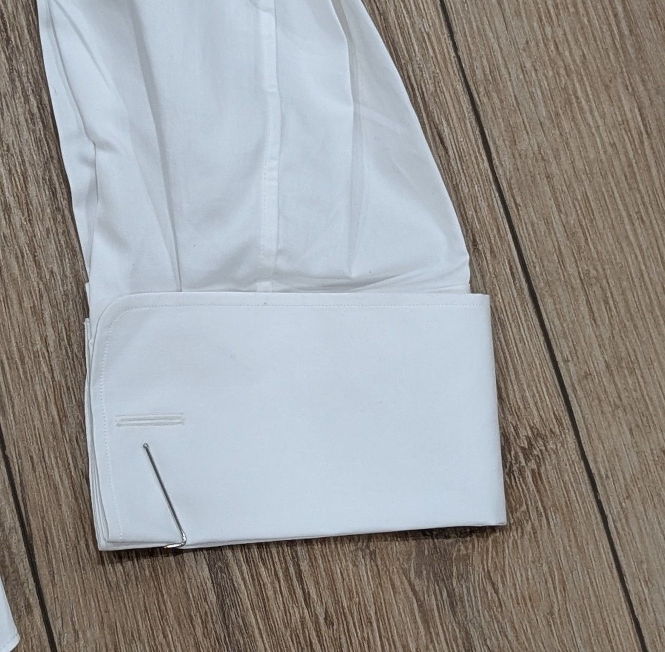 Boglioli Mens Boglioli Cotton Tuxedo Shirt White 44 US 17.5 Size US XL / EU 56 / 4 - 4 Thumbnail