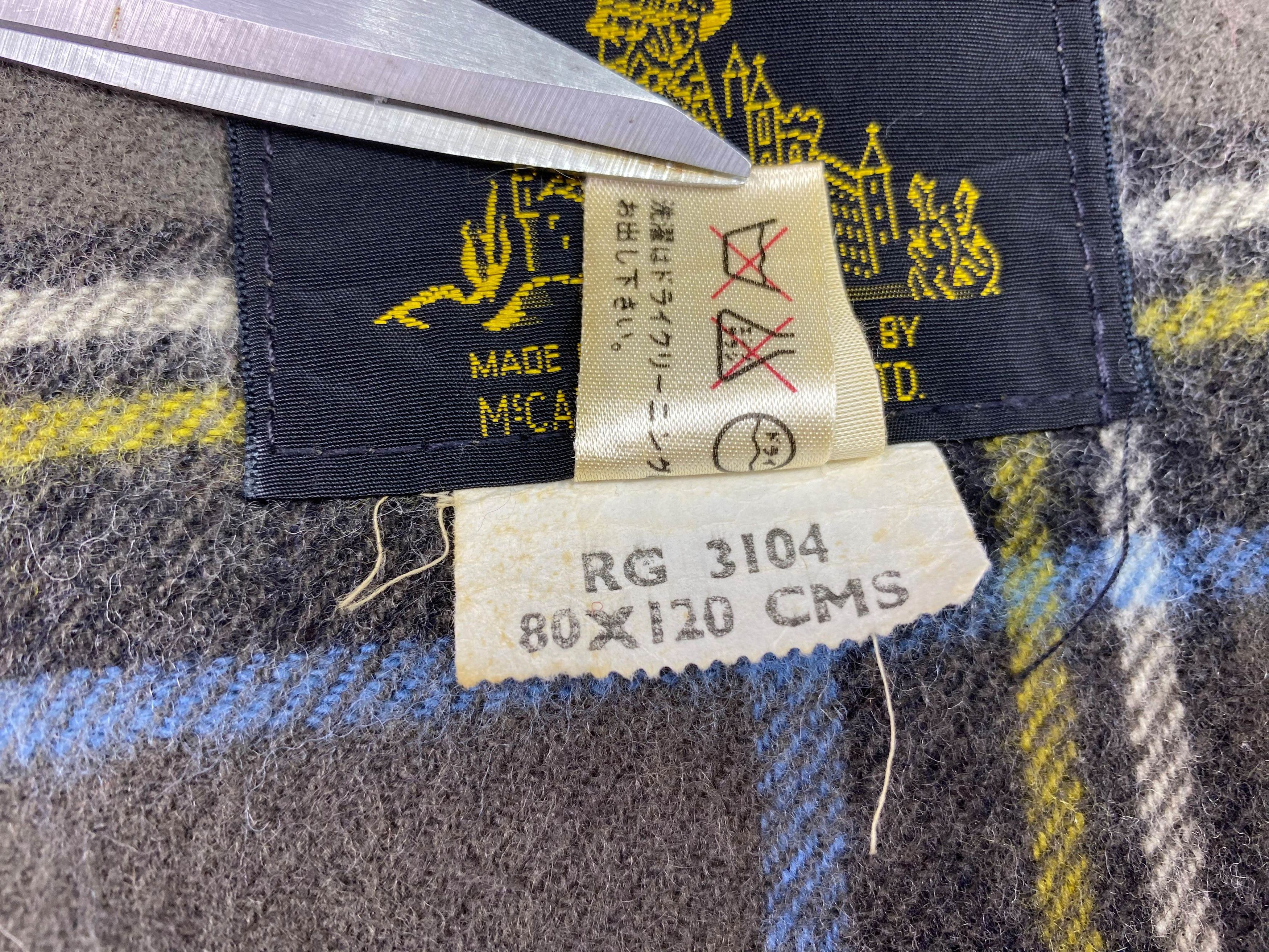 Vintage Vintage Lan Air Cel Wool Tartan Scarf Made in England Size ONE SIZE - 10 Thumbnail