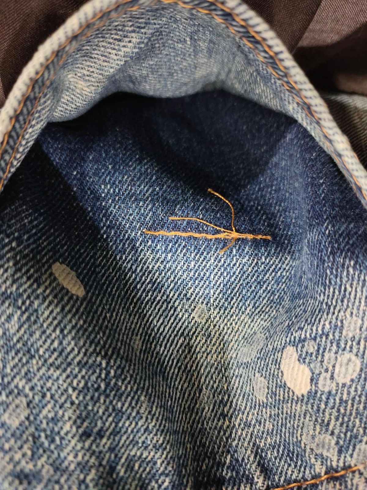 Denime × Japanese Brand Vintage Denime painter design x distressed selvedge Size US 31 - 3 Thumbnail