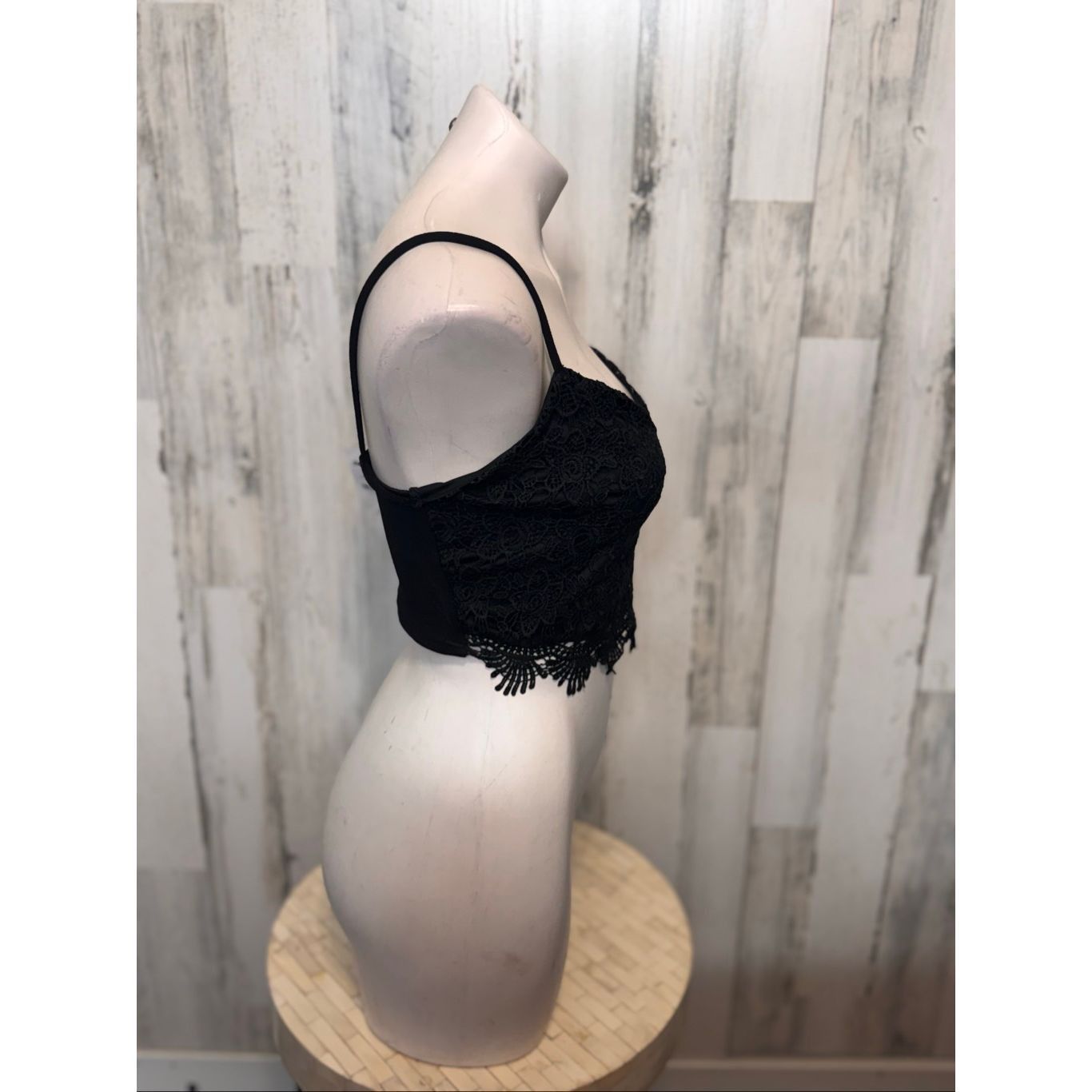 Other Charlotte Russe Black Lace 2-Piece Set | Crop Top & High-Wai Size US 29 - 12 Thumbnail