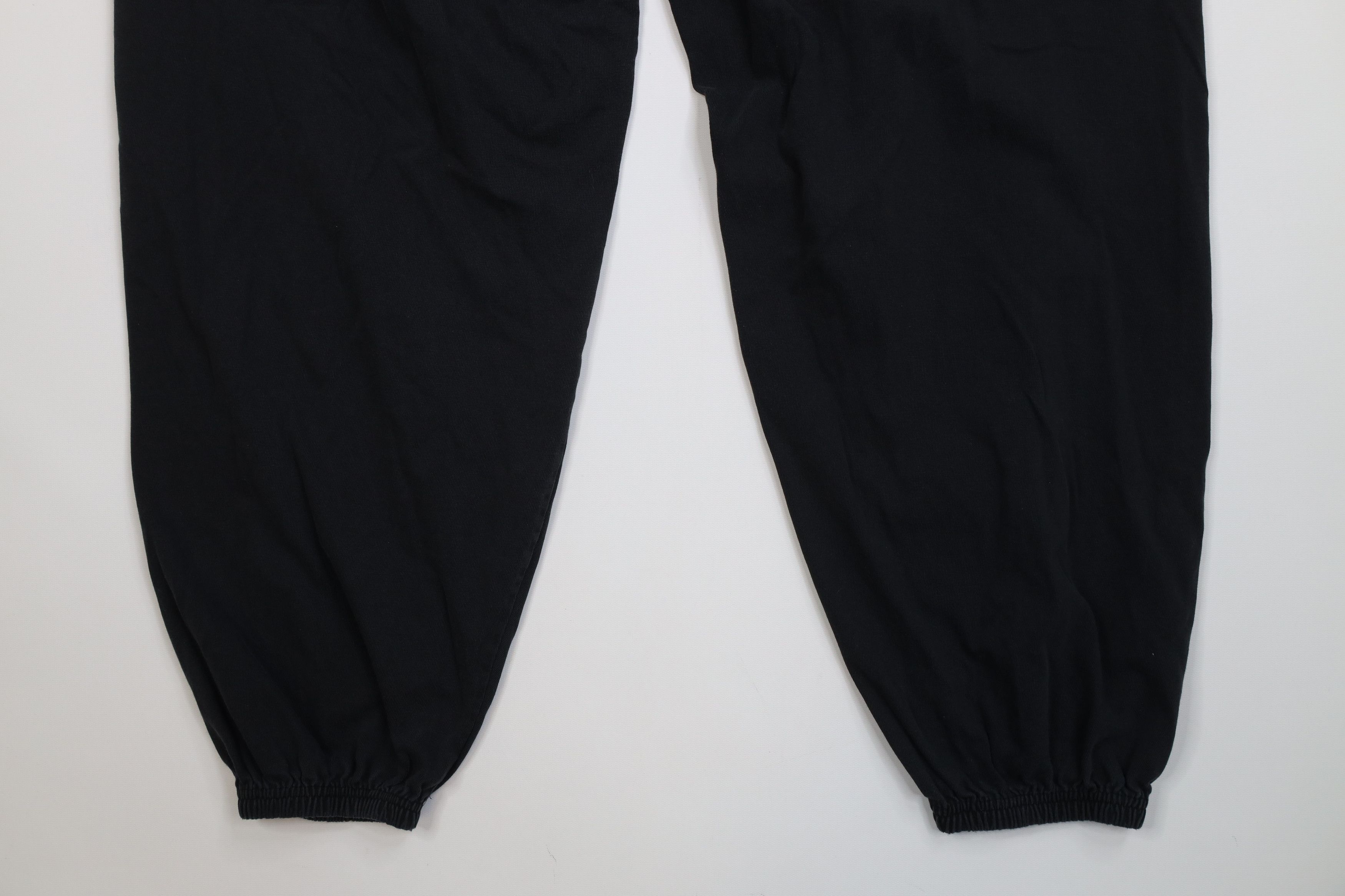 Vintage Vintage 90s Streetwear Blank Cotton Joggers Pants Black Size US 38 / EU 54 - 11 Thumbnail