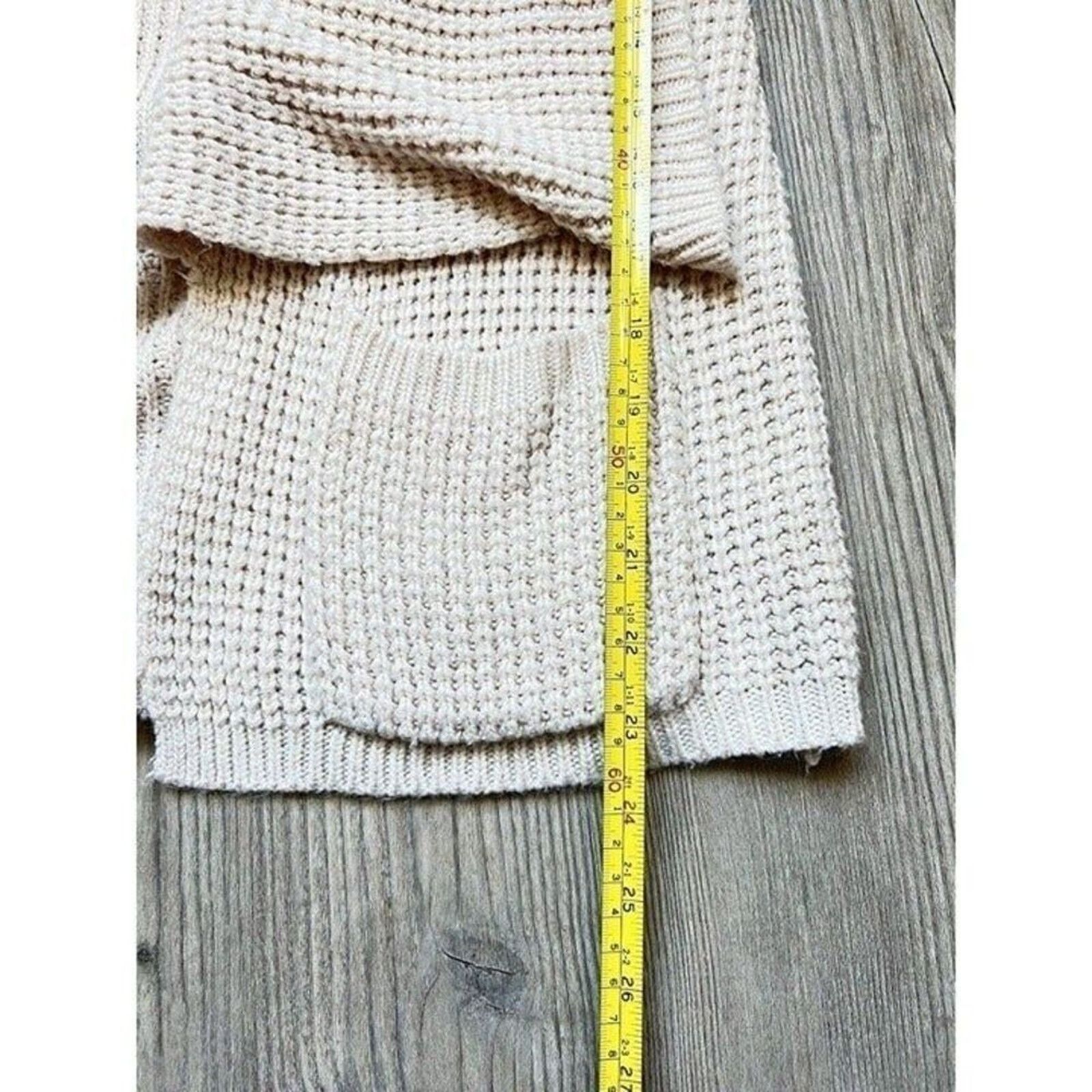 Converse Converse Knitted Sweater Throw Over Cardigan Beige Woman's M Size M / US 6-8 / IT 42-44 - 4 Thumbnail