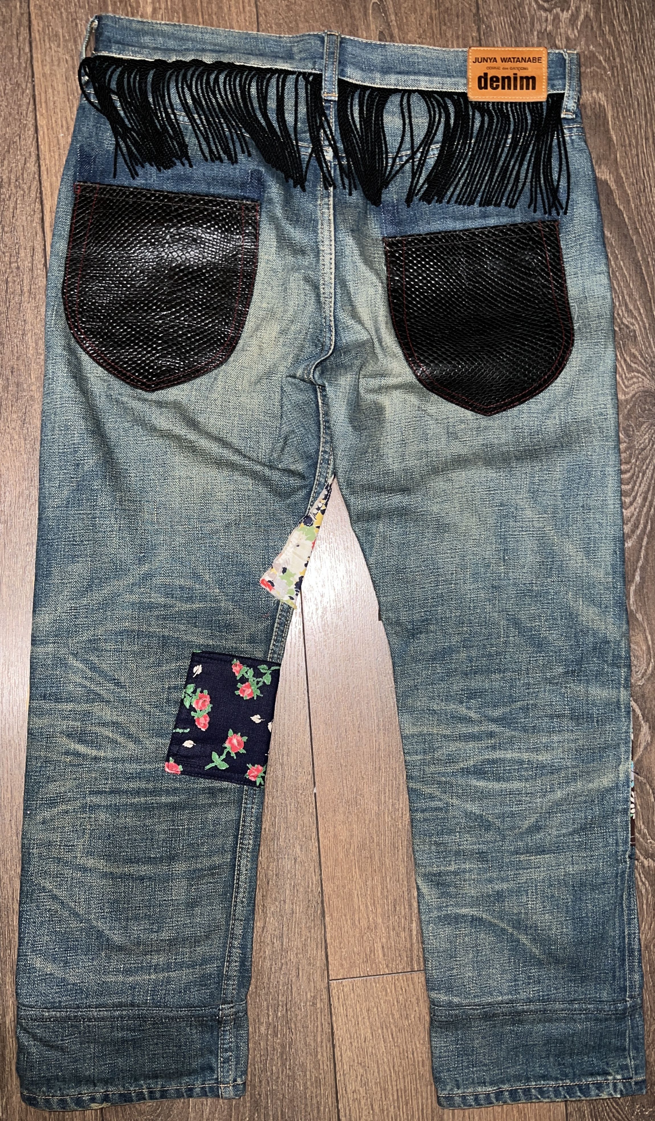 Comme des Garcons × Junya Watanabe JUNYA WATANABE COMME des GARCONS Patchwork Jeans Denim Pants Size 30" / US 8 / IT 44 - 2 Thumbnail