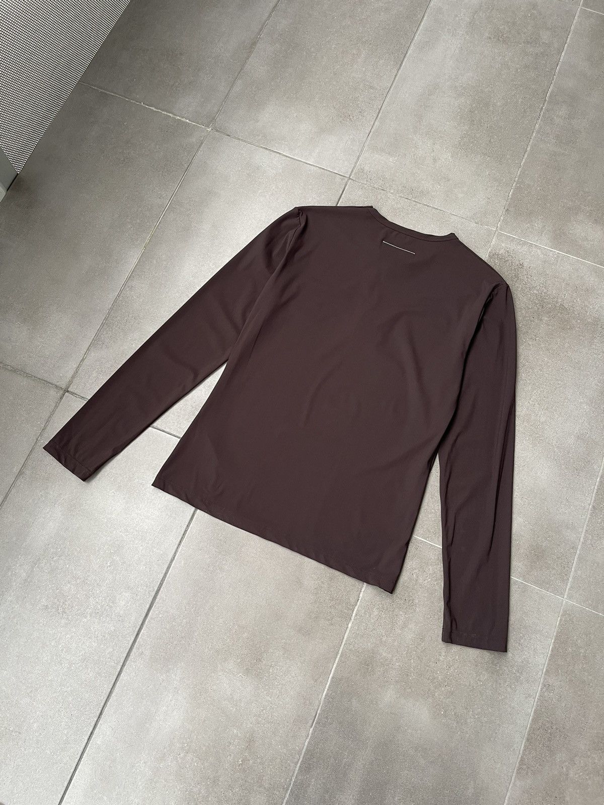 Maison Margiela !DS! SS23 Maison Margiela Printed Logo Chocolate Long Sleeve Size US M / EU 48-50 / 2 - 16 Thumbnail