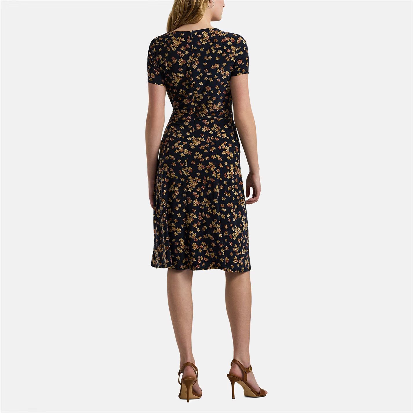 Lauren Ralph Lauren o1g2r1mq0825 Karlee Midi Dress in Multicolor Size S / US 4 / IT 40 - 3 Thumbnail