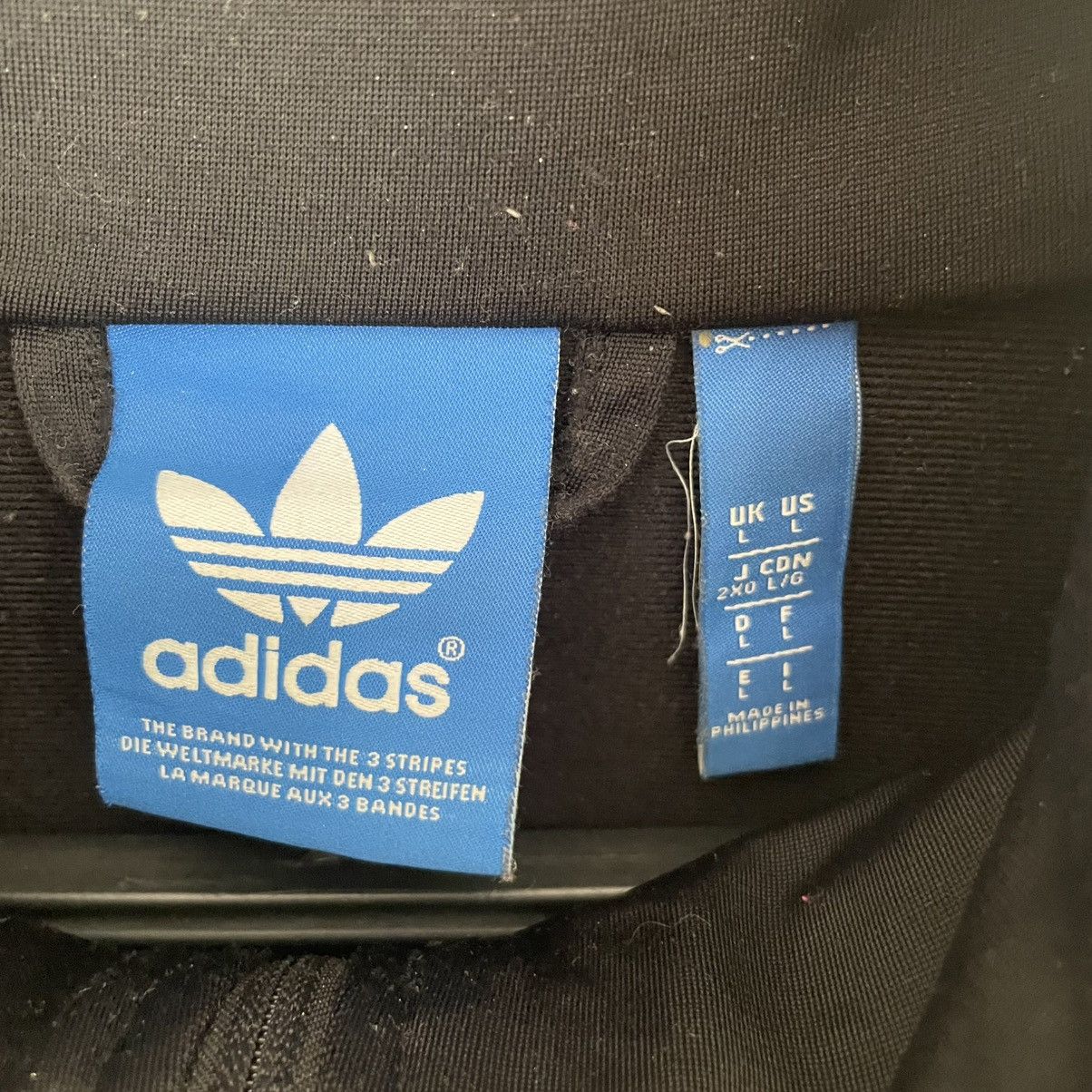 Adidas Adidas Original Vintage Black Y2K Zip Size US L / EU 52-54 / 3 - 8 Thumbnail
