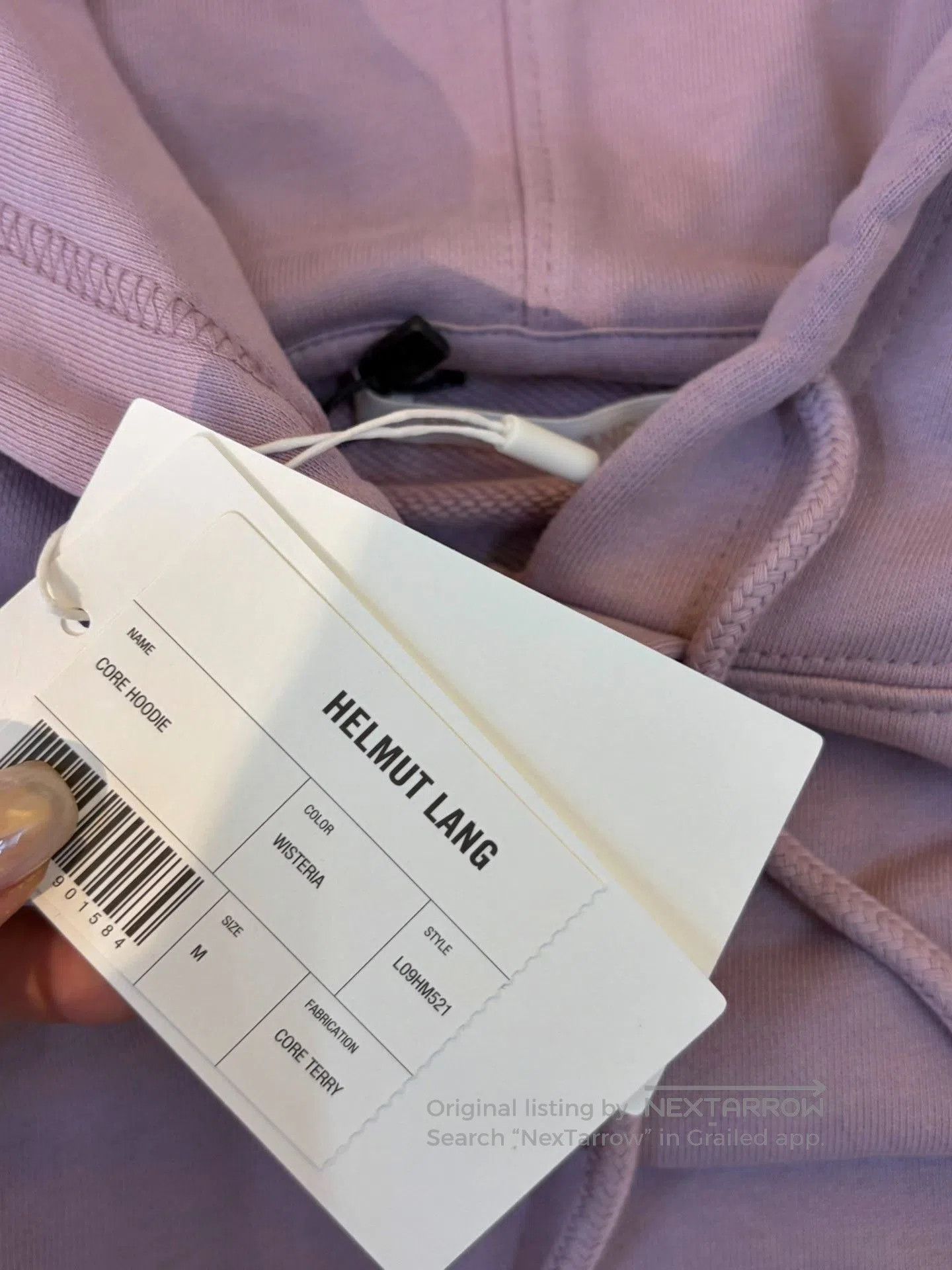 Helmut Lang Helmut Lang Men's Light Purple Hoodie. Size US M / EU 48-50 / 2 - 3 Thumbnail