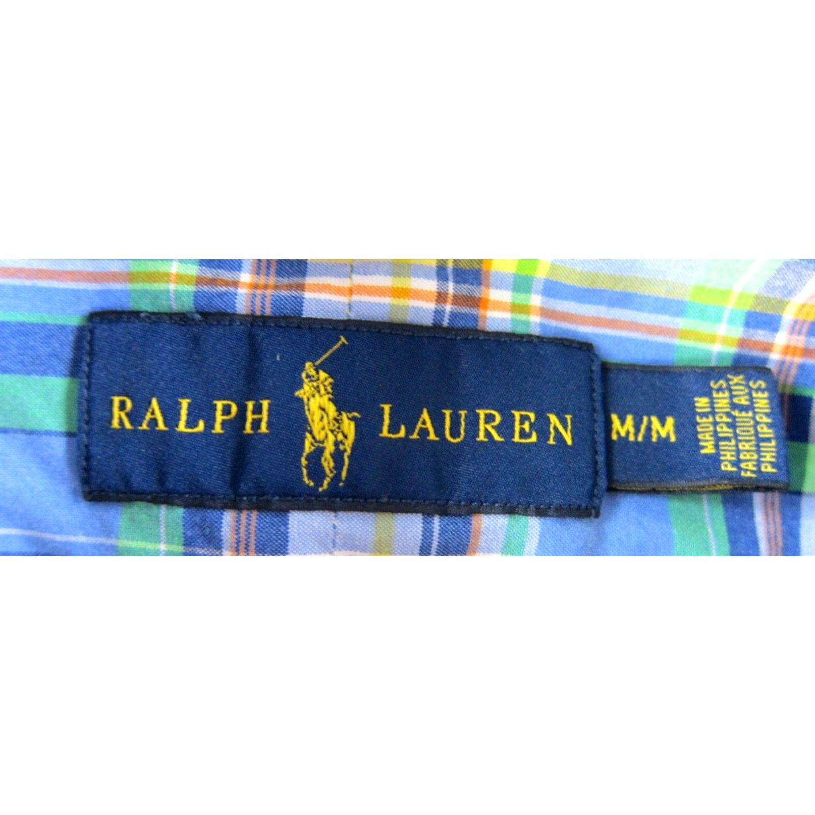 Ralph Lauren VTG Ralph Lauren Green Yellow Blue Plaid Long Sleeve Button Up Shirt Men Medium Size US M / EU 48-50 / 2 - 4 Thumbnail