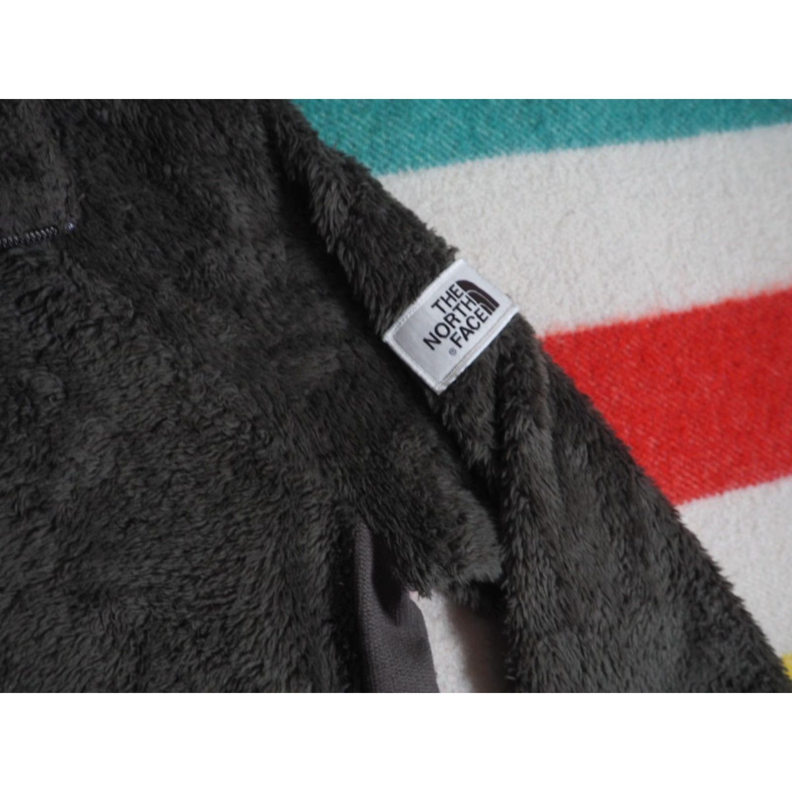 The North Face The North Face TNF Osito Green Fuzzy Fleece Zip Outdoor Hiking Jacket Womens L Size L / US 10 / IT 46 - 4 Thumbnail