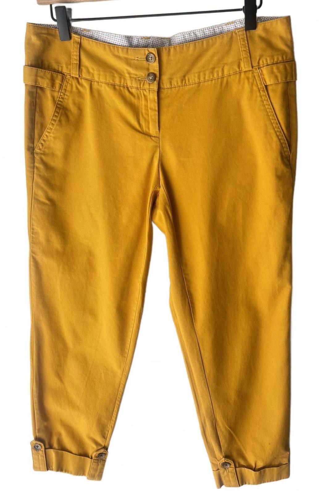 Lands' End Lands' End Women's Casual Pants - Bright Orange, Size 4 Size 27" / US 4 / IT 40 - 2 Thumbnail
