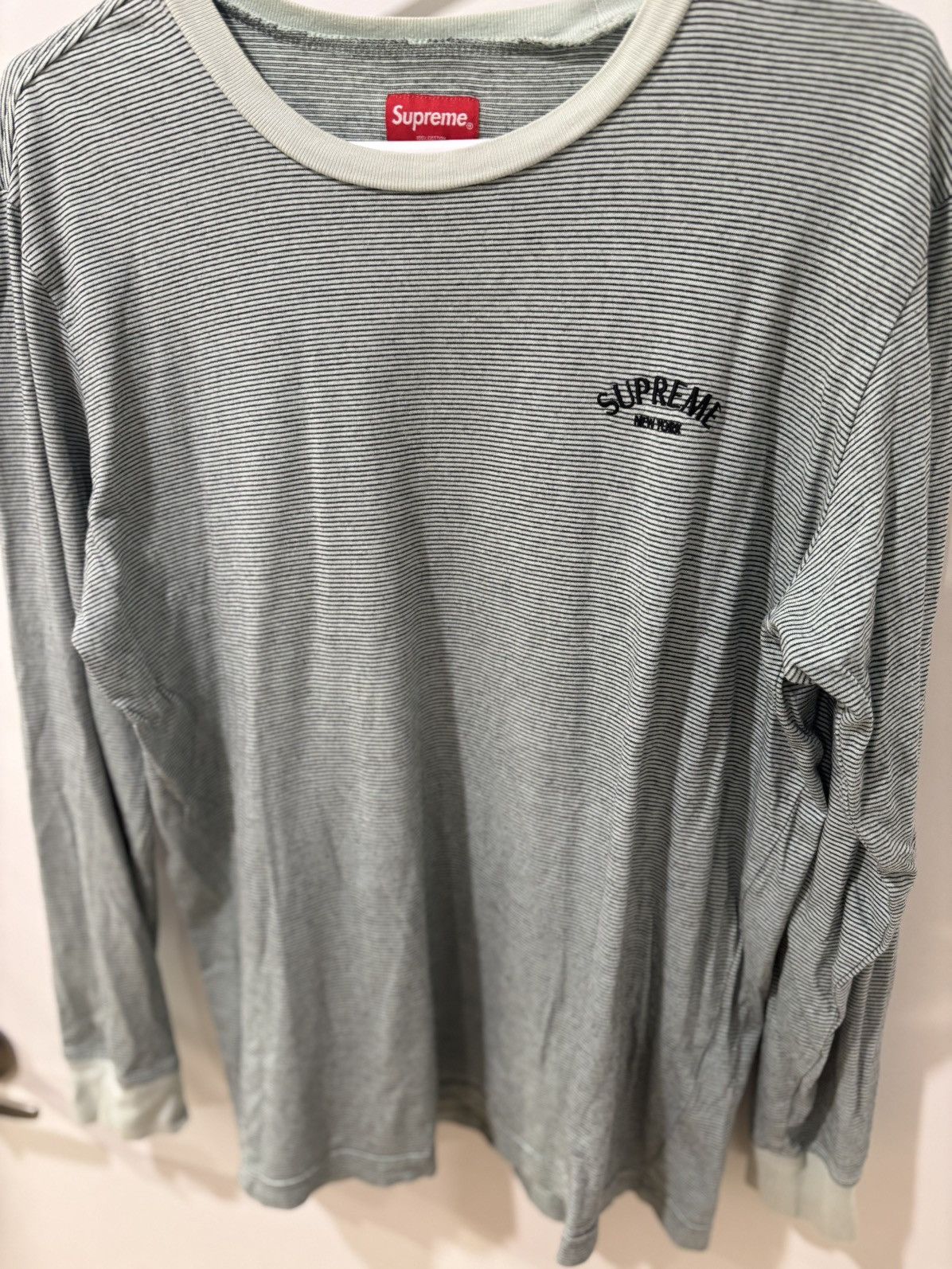 Supreme Supreme Long Sleeve Tee – 2017 Drop – Black Logo Size US M / EU 48-50 / 2 - 2 Thumbnail