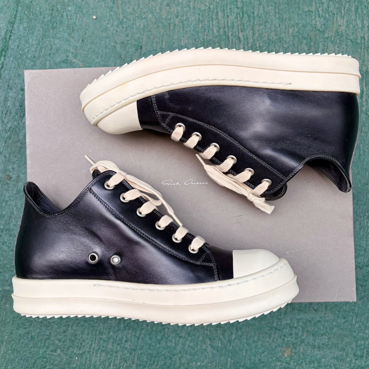 Rick Owens Rick Owens Mainline Leather Ramones Low Size US 6 / EU 39 - 13 Thumbnail