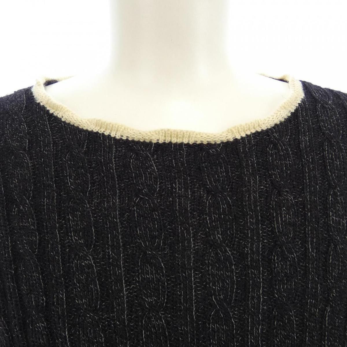Comme des Garcons Knitwear Wool Pullover Crewneck Pullover Sweater Black Size US L / EU 52-54 / 3 - 3 Thumbnail