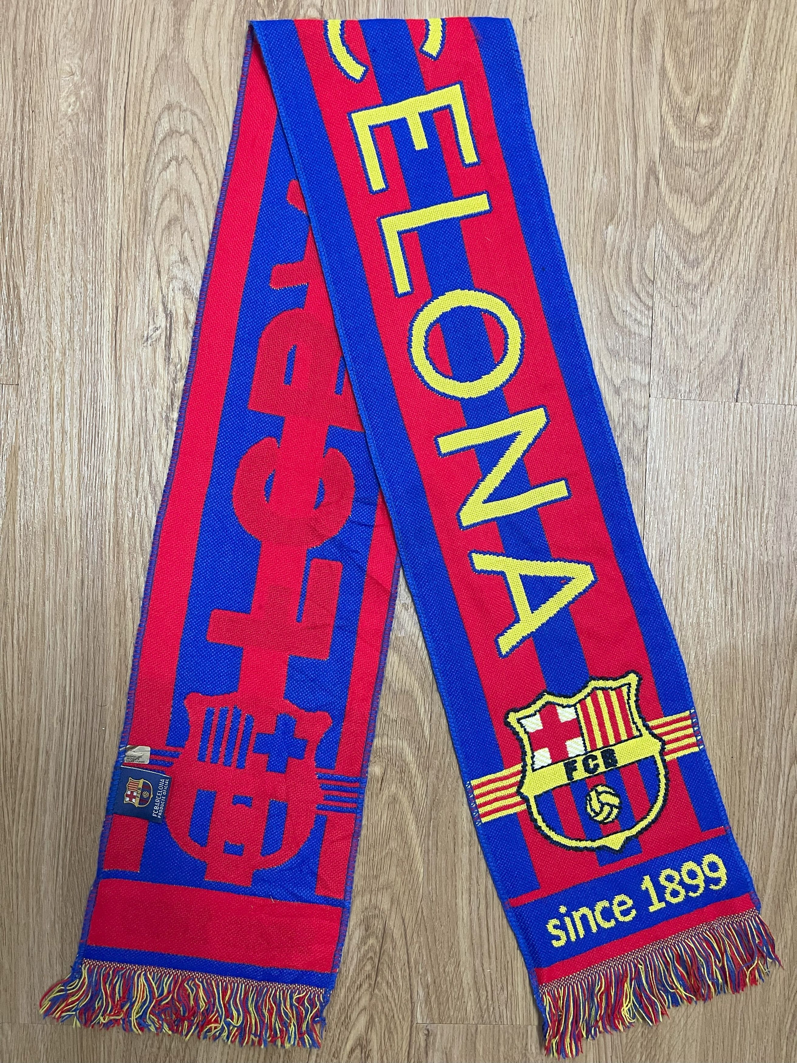 Vintage Vintage Barcelona FC Scarf / Muffler - 6069 Size ONE SIZE - 4 Thumbnail