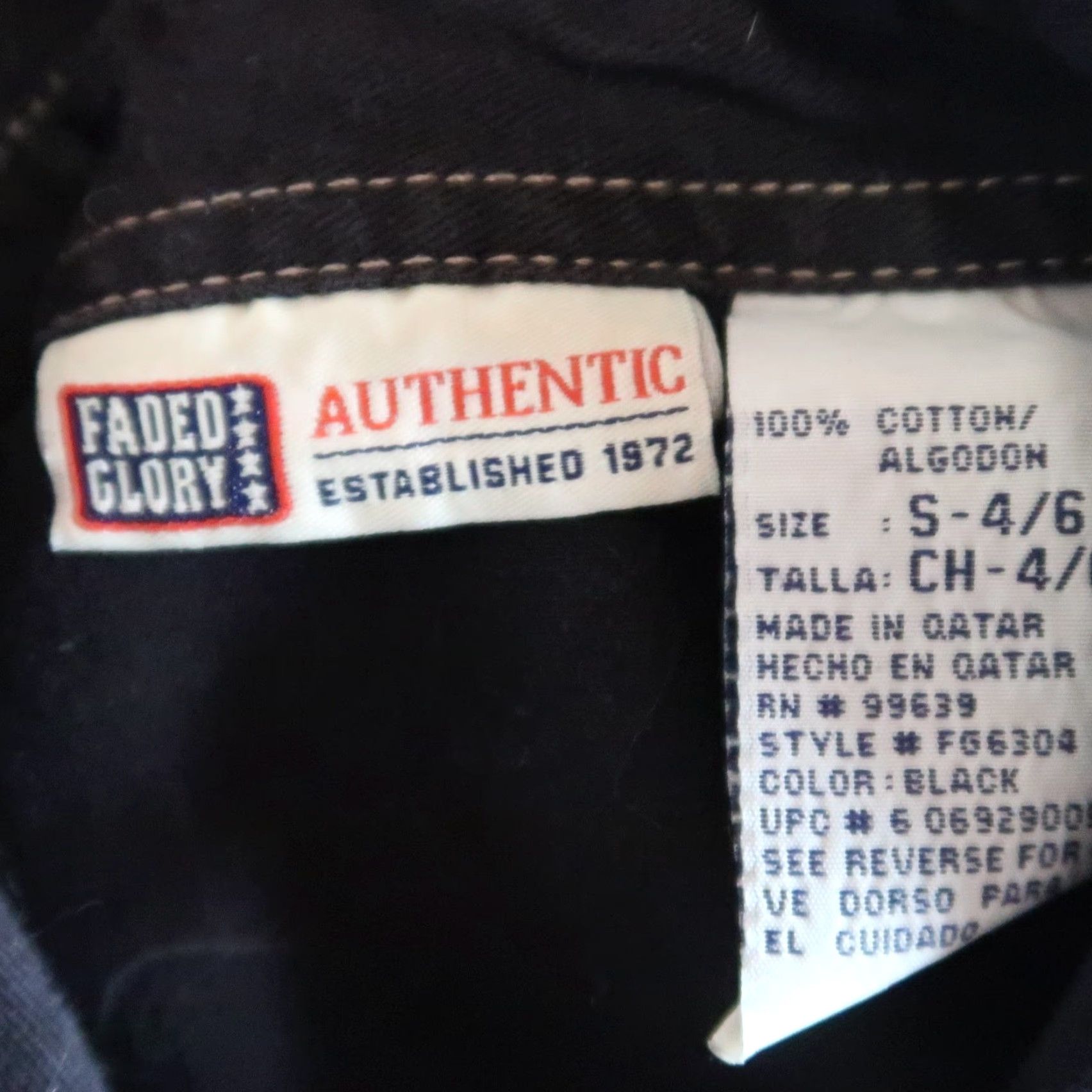 Faded Glory VINTAGE Faded Glory Shirt Dress Black Cotton Button Front Mini S Womens Long Sleeve 90s 100% Cotton Solid Fall Spring Casual Size S / US 4 / IT 40 - 5 Thumbnail