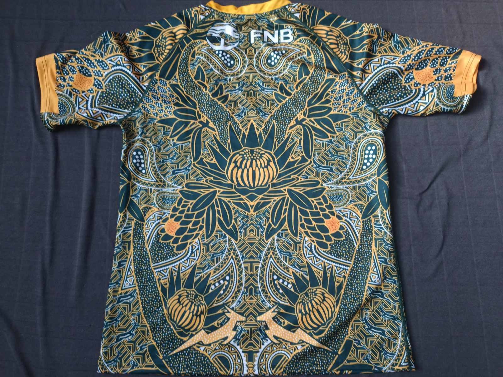 Asics SOUTH AFRICA RUGBY JERSEY 2018 WORLD SEVENS UNION JERSEY Size US L / EU 52-54 / 3 - 2 Thumbnail