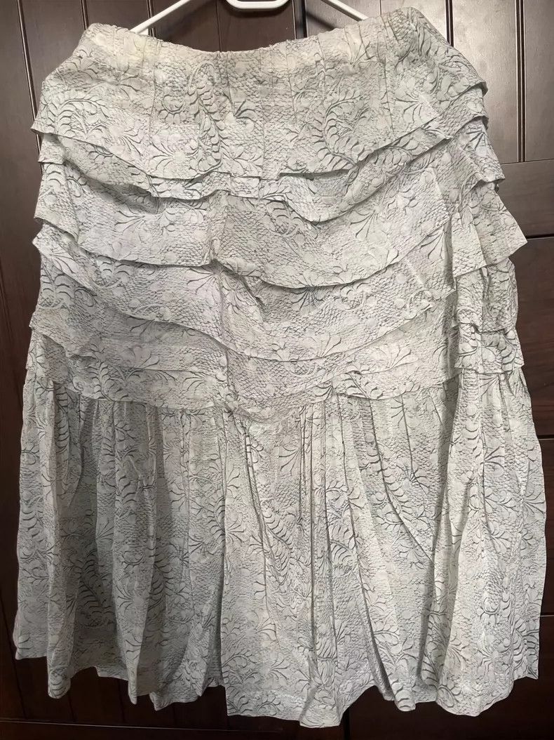 Comme Des Garcons size S Printed cotton skirt