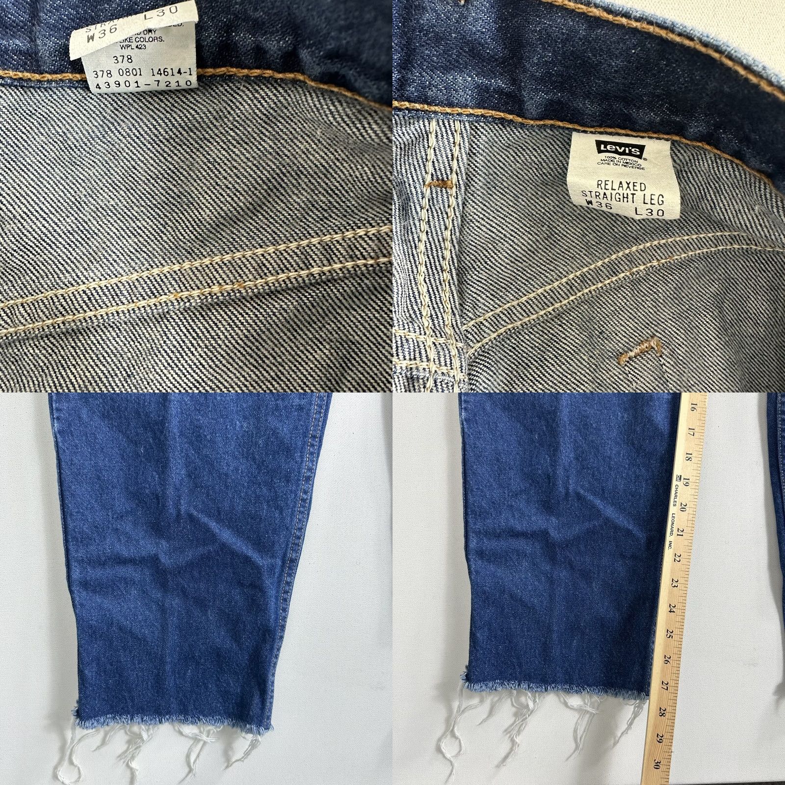Levi's VINTAGE Levi's Jeans Mens 36x30 Blue Relaxed Straight Leg Med Wash 2001 Size US 36 / EU 52 - 8 Thumbnail