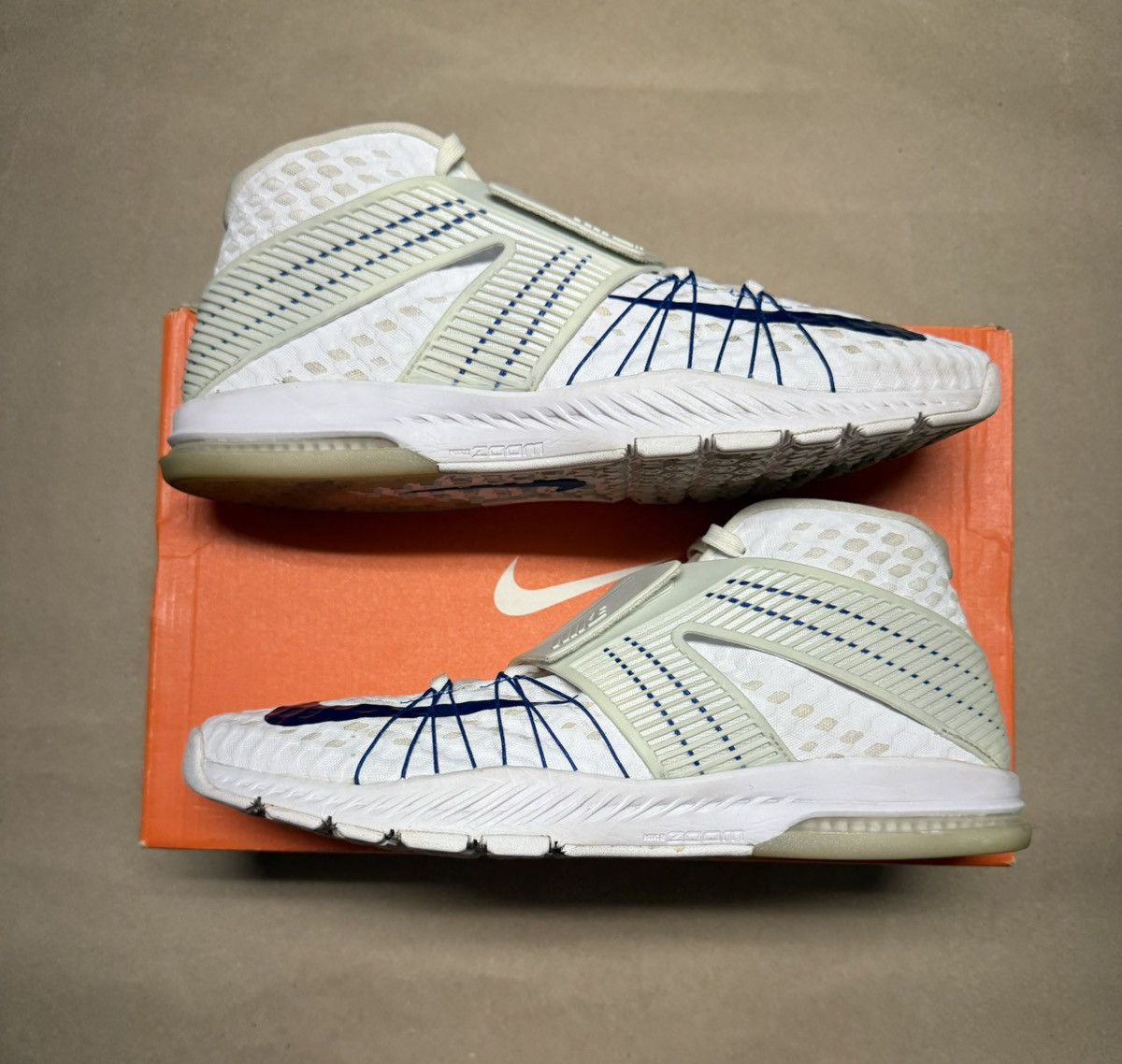 Nike Nike Zoom Train Toranada Amp Gronk White Blue men’s sz 14! Size US 14 / EU 47 - 1 Thumbnail
