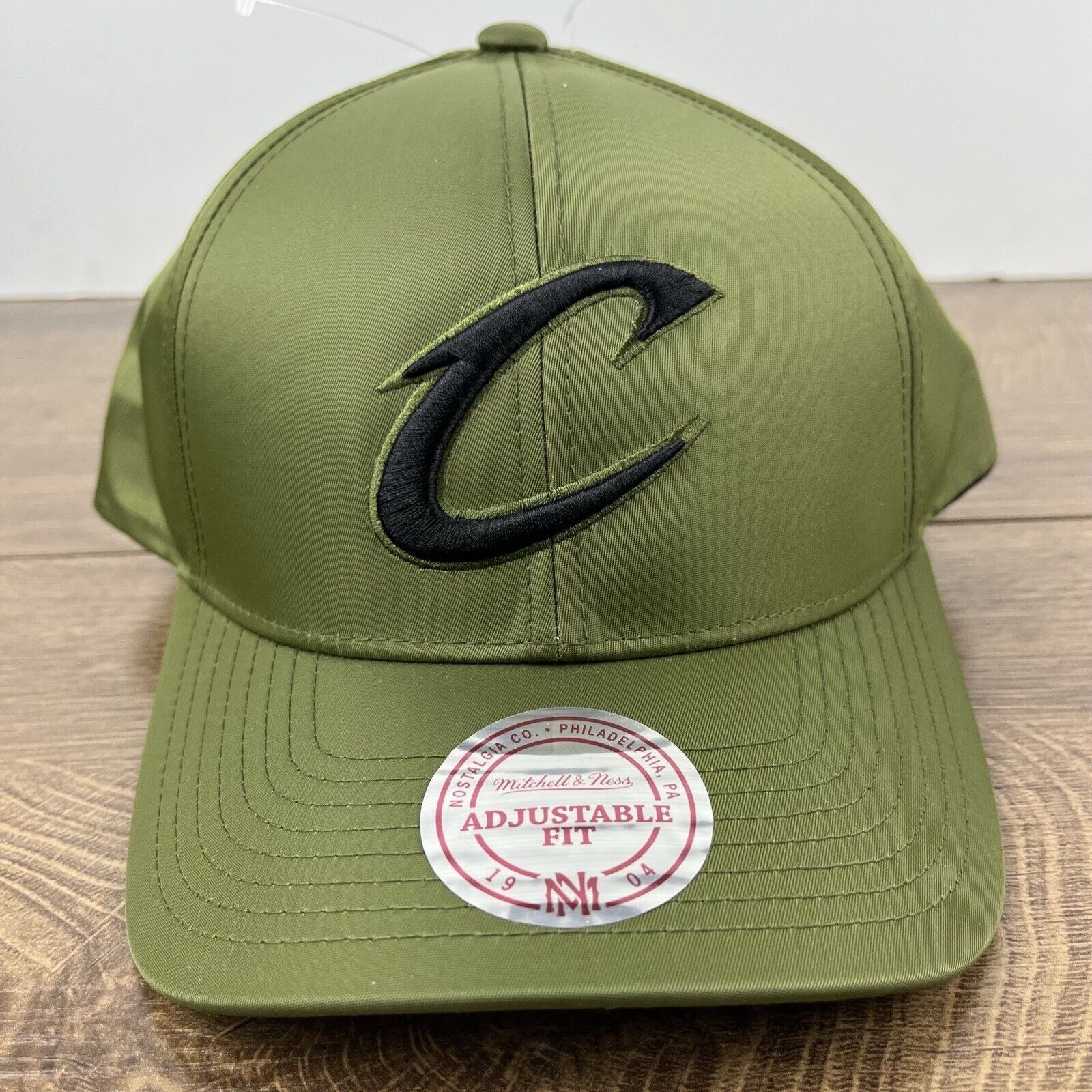 Mitchell & Ness Cleveland Cavaliers Snapback Hat Green Cap Adjustable Green Size ONE SIZE - 5 Thumbnail