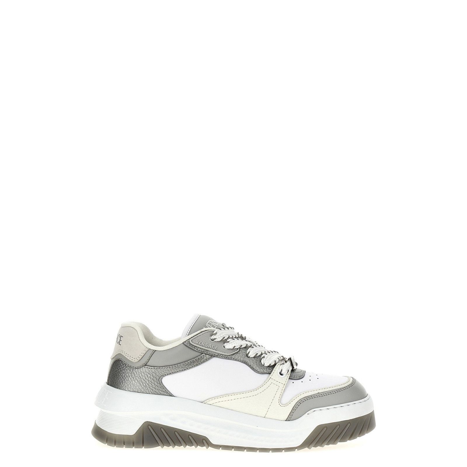 Versace VERSACE Odissea Gray/White Leather Sneakers New & Authentic Size US 9 / EU 42 - 1 Thumbnail