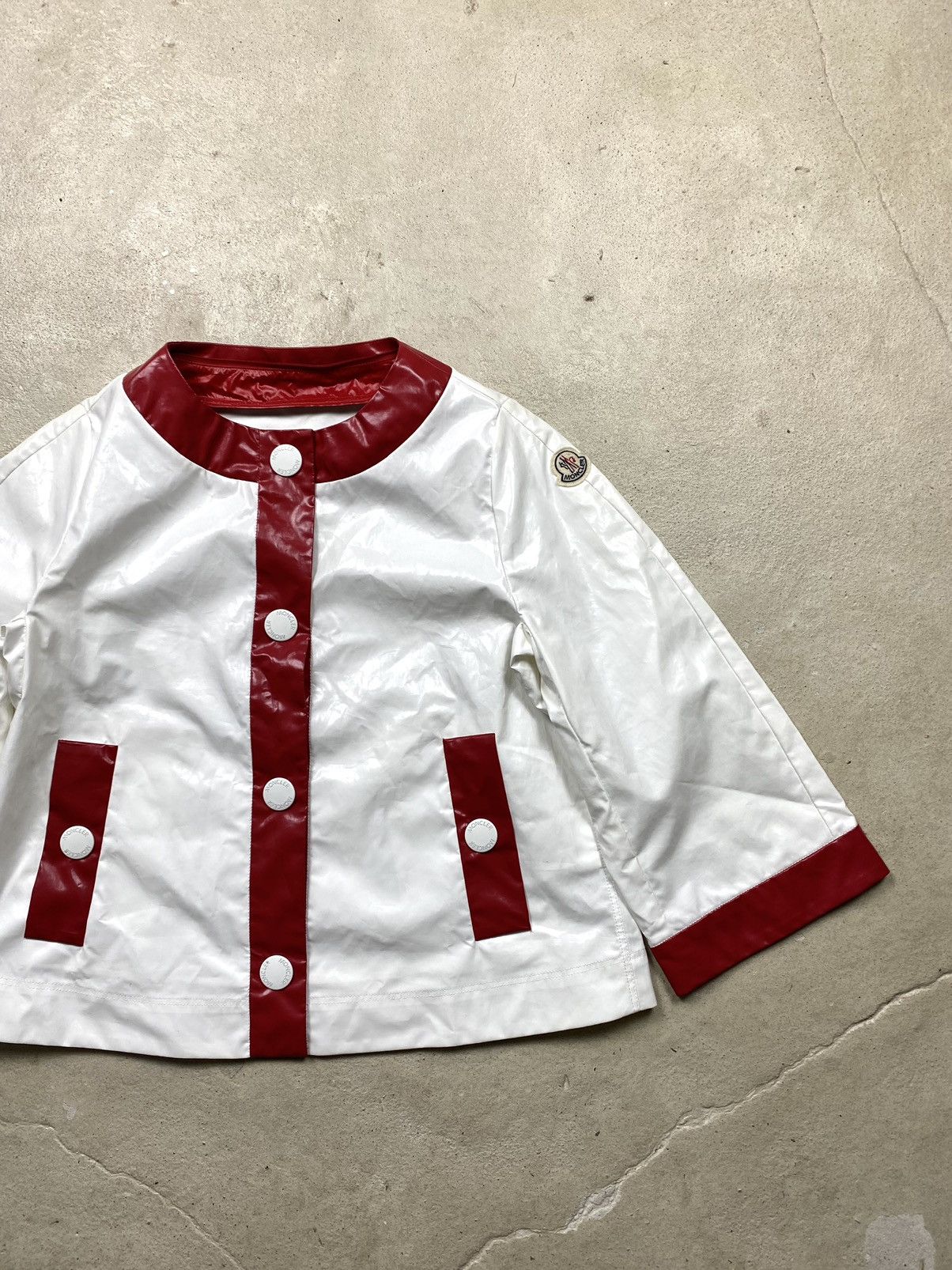 Other Very Rare! Vintage Moncler Rain Jacket Polyurethan Size S / US 4 / IT 40 - 4 Thumbnail
