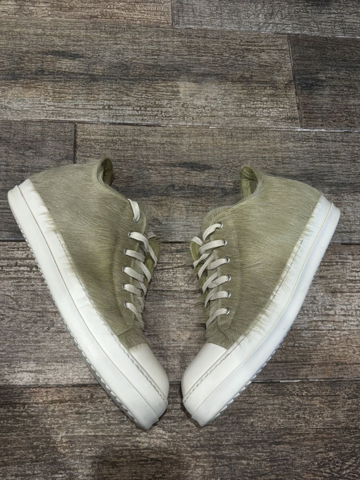 Really Dirty Mainline Rick Owens Ramones Dirty Pearl Rick Owens Jumbo Laces Lows Sizes: 40,43,44 Now  main image 2