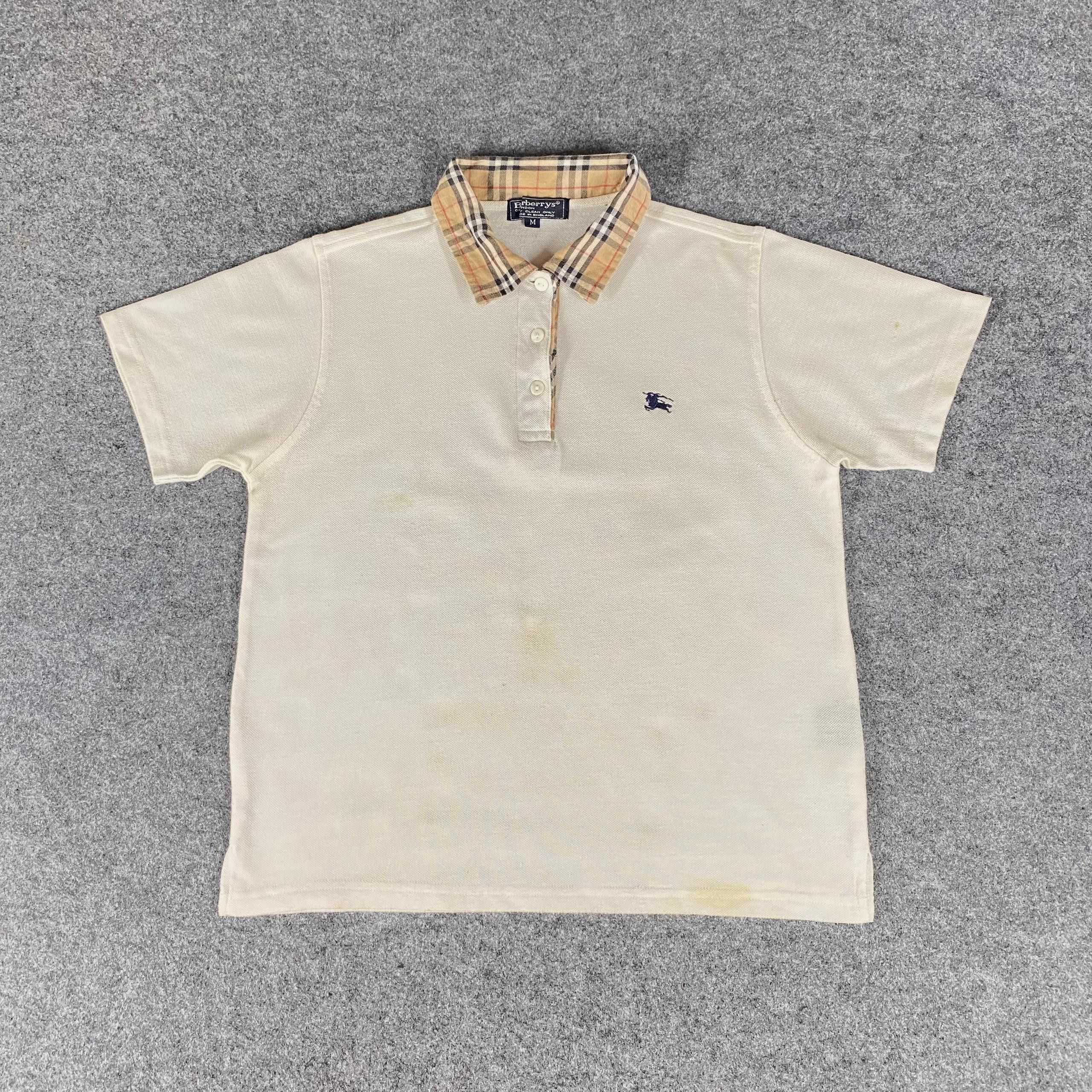 Burberry Vintage Burberry Monogram Polo Shirt Size US M / EU 48-50 / 2 - 1 Thumbnail