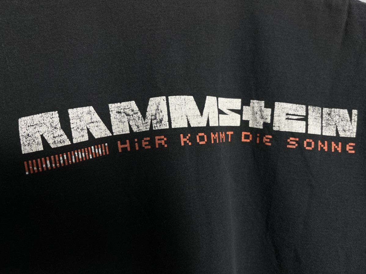 Fruit Of The Loom Vintage 2000s Rammstein Die Sonne Burn Over Print Shirt Band Size US M / EU 48-50 / 2 - 4 Thumbnail