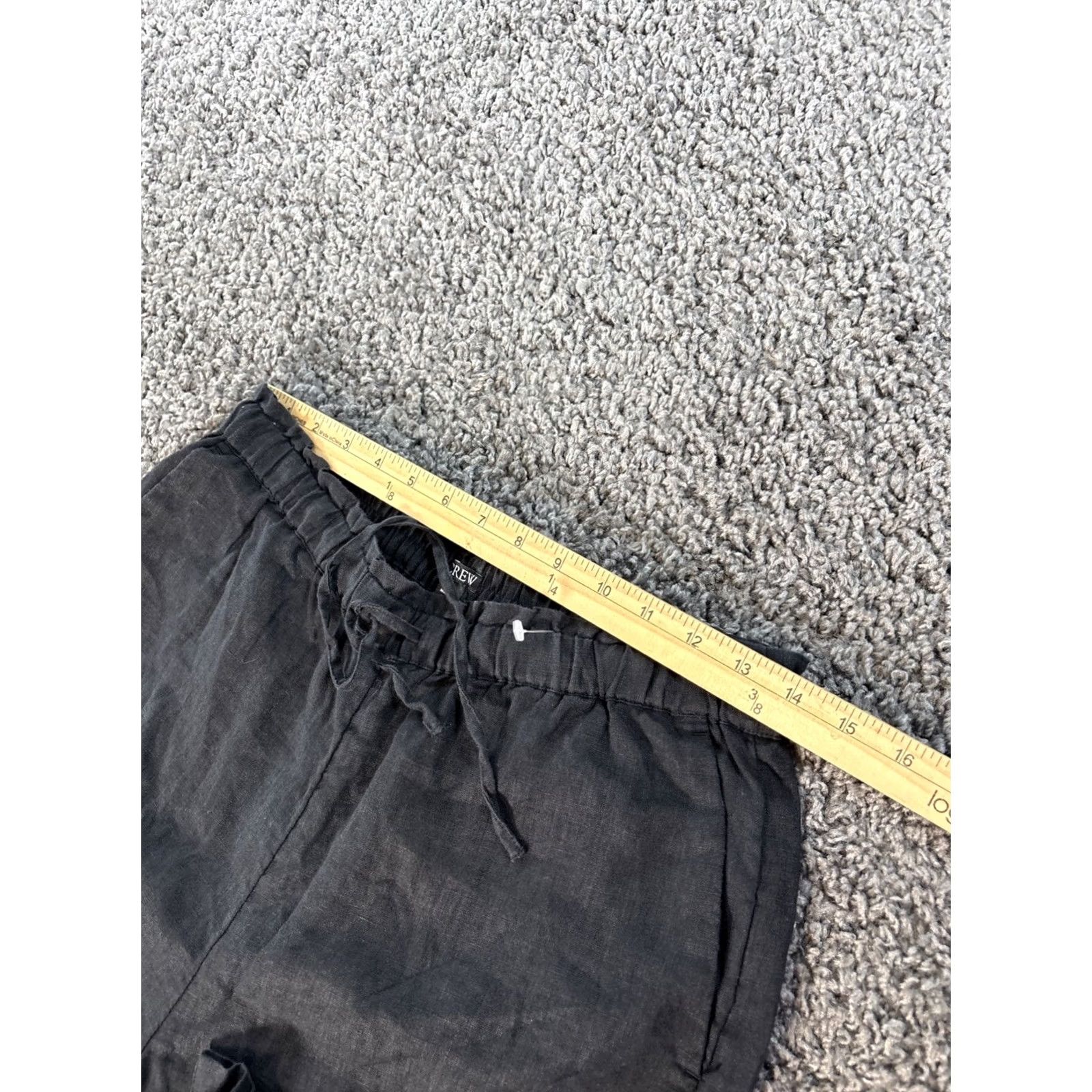 J.Crew J.Crew Linen Pants Womens S Black 100% Linen Wide-Leg Pockets Resortwear Casual Pants Women Medium? Size 28" / US 6 / IT 42 - 4 Thumbnail