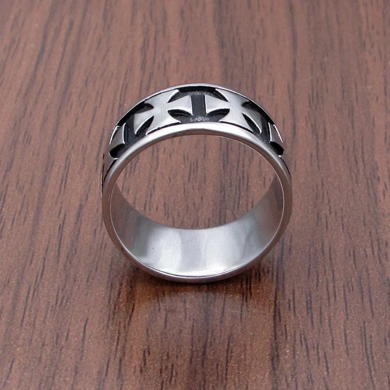 Jewelry × Vintage Gothic German Army Iron Cross Ring Size ONE SIZE - 5 Thumbnail