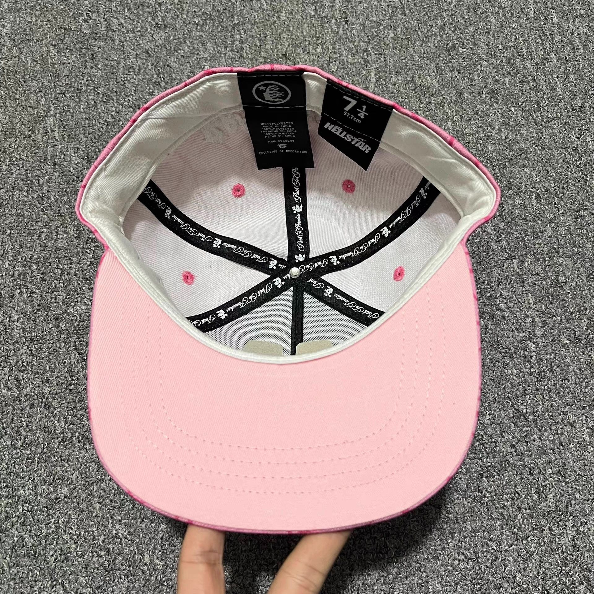 HELLSTAR Hellstar Limited Embroidered Flat Brim Baseball Cap Q7 Size ONE SIZE - 5 Thumbnail