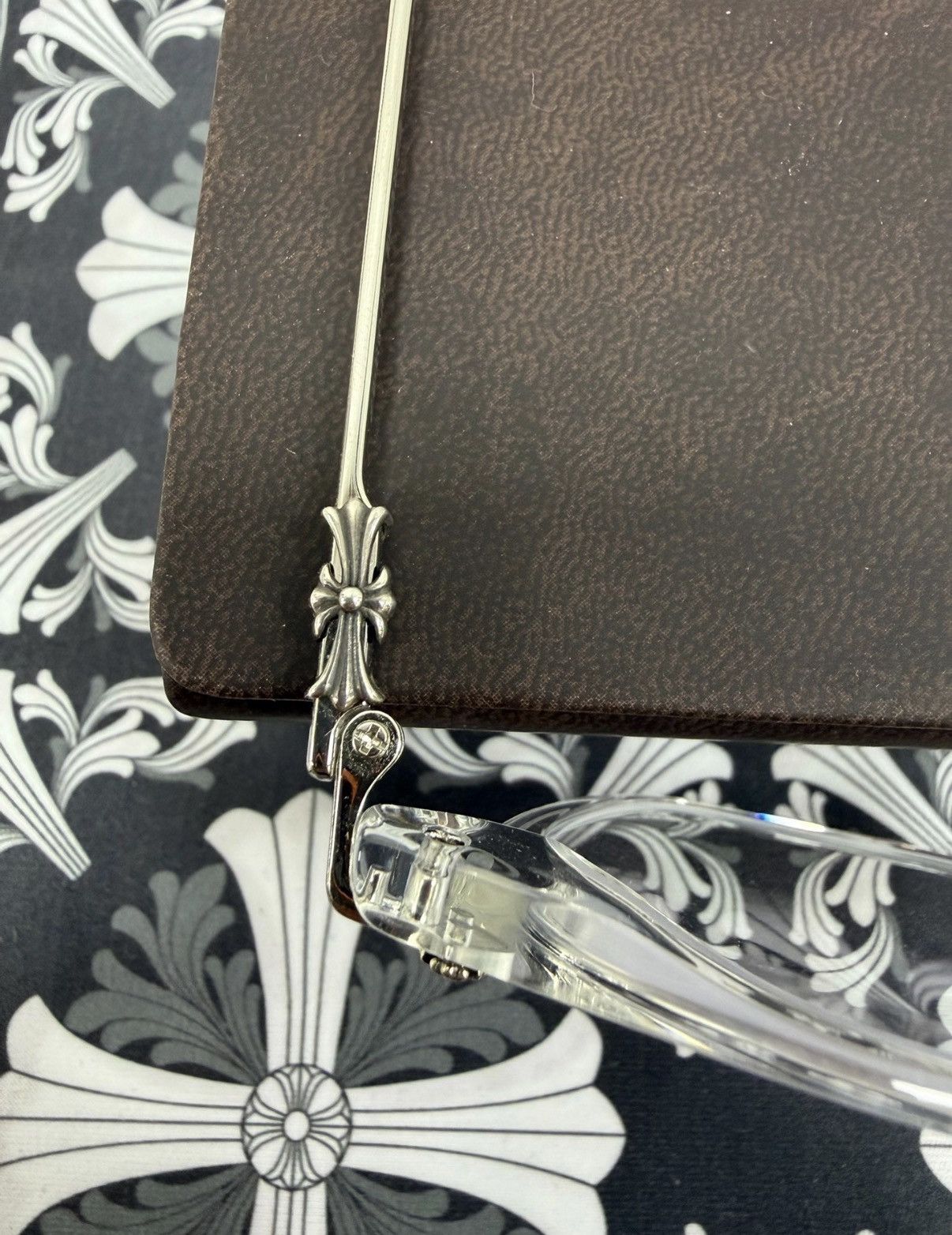Chrome Hearts Chrome Hearts SHAGASS Transparent Cross Silver Glasses Size ONE SIZE - 5 Thumbnail
