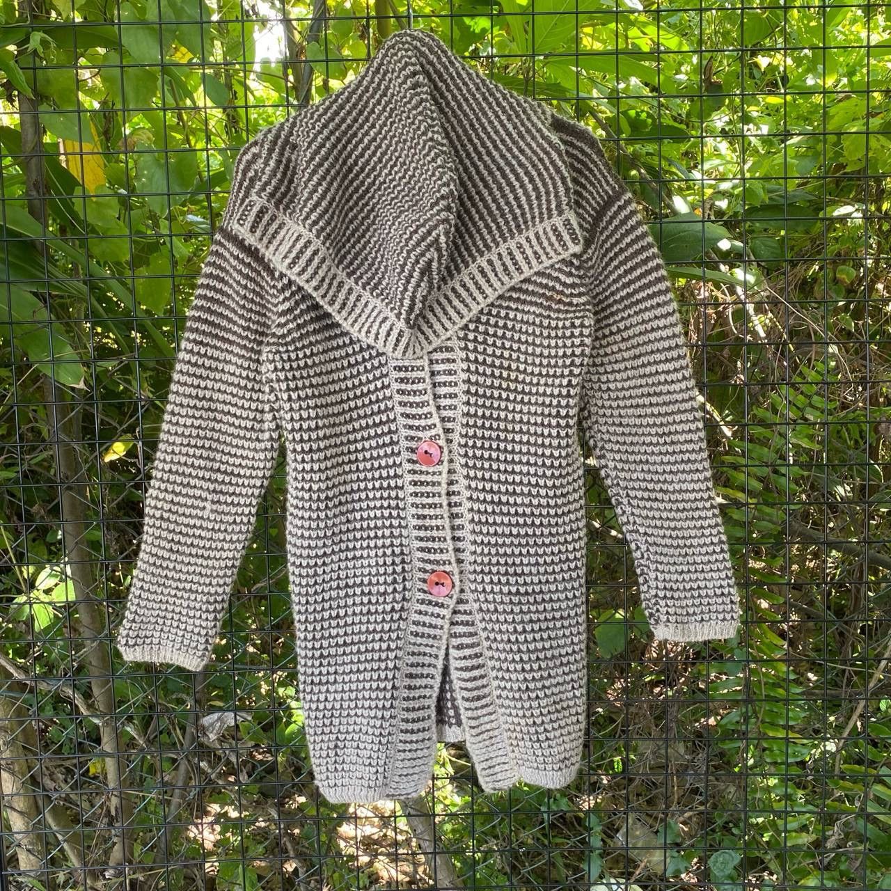Aran Isles Knitwear Vintage Wool Hand Frame Hoodie Cardigan Jacket Size US M / EU 48-50 / 2 - 1 Thumbnail