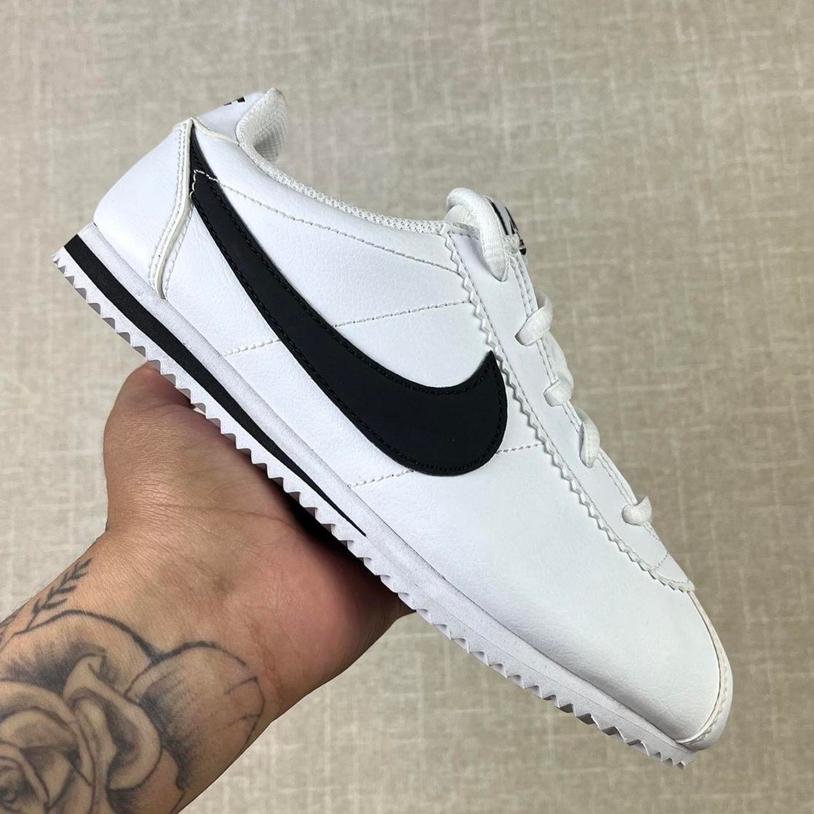 Nike Nike Cortez “White/Black” Size US 4.5 / IT 34.5 - 1 Thumbnail