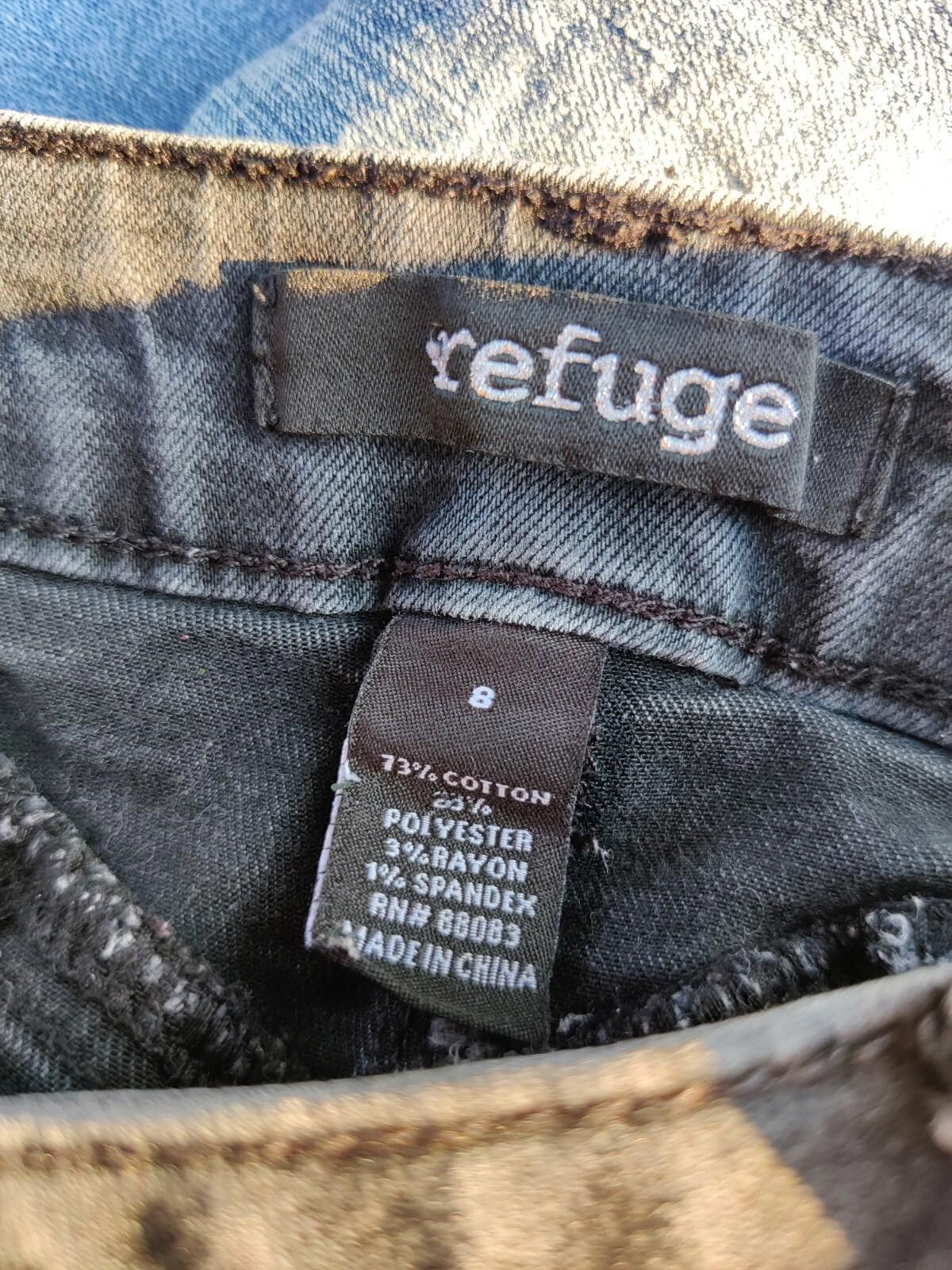 Other Refuge Jeans 8 Faded Black Stretch Denim Taper Leg 5 Pocke Size 30" / US 8 / IT 44 - 8 Thumbnail