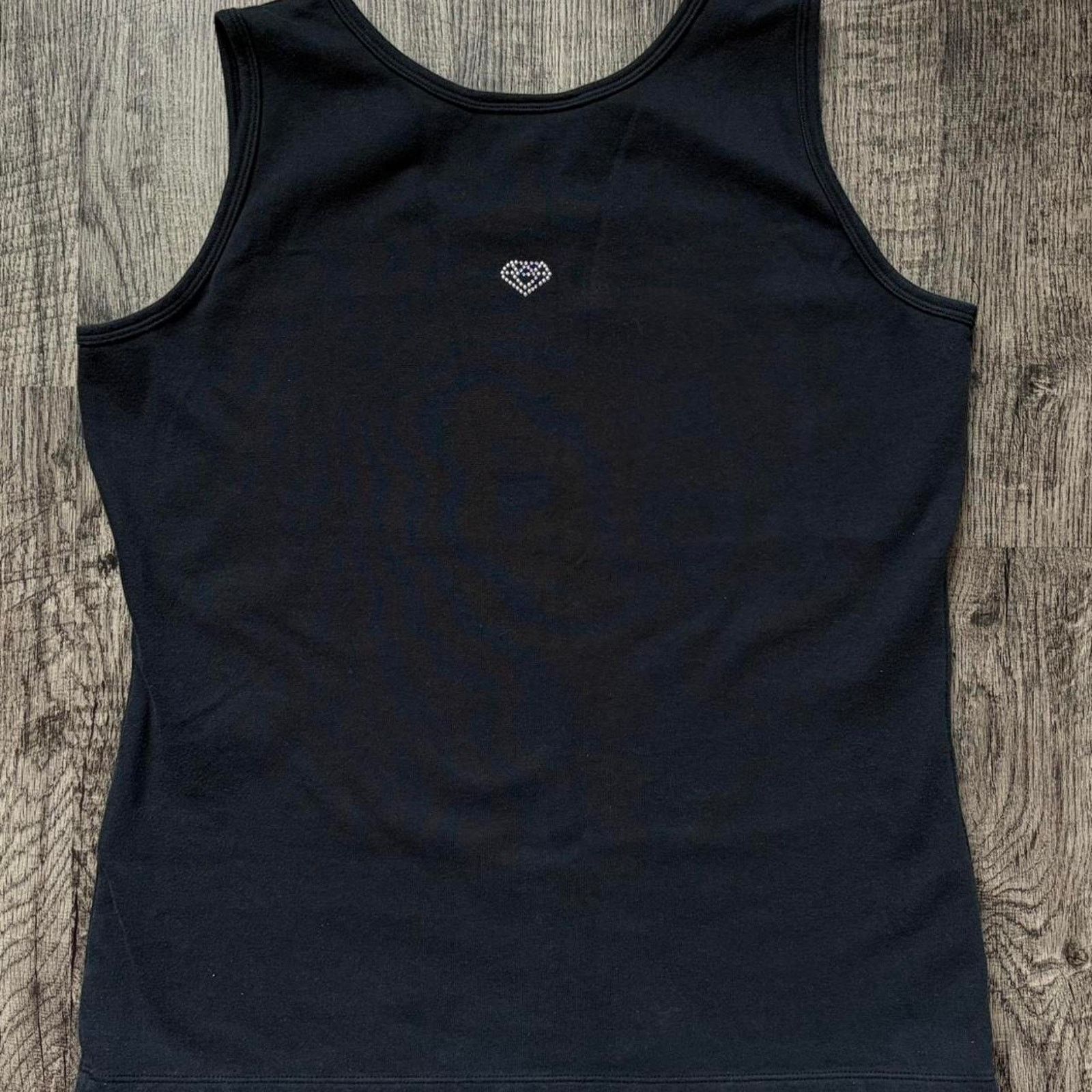 Other "Born to Wear Diamonds" Black rhinestone tank top Size L / US 10 / IT 46 - 3 Thumbnail