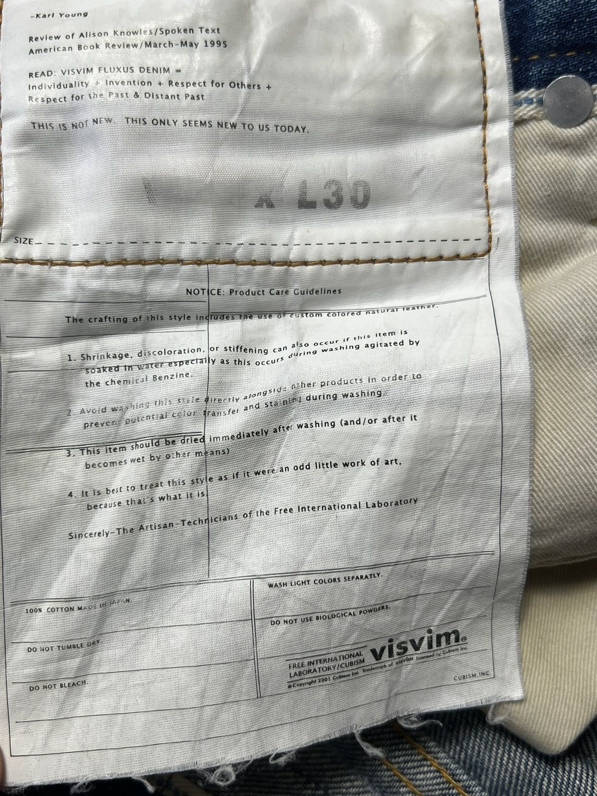 Japanese Brand × Visvim Visvim 01D5 Social Sculptrue Snake Python Patch Size US 32 / EU 48 - 8 Thumbnail