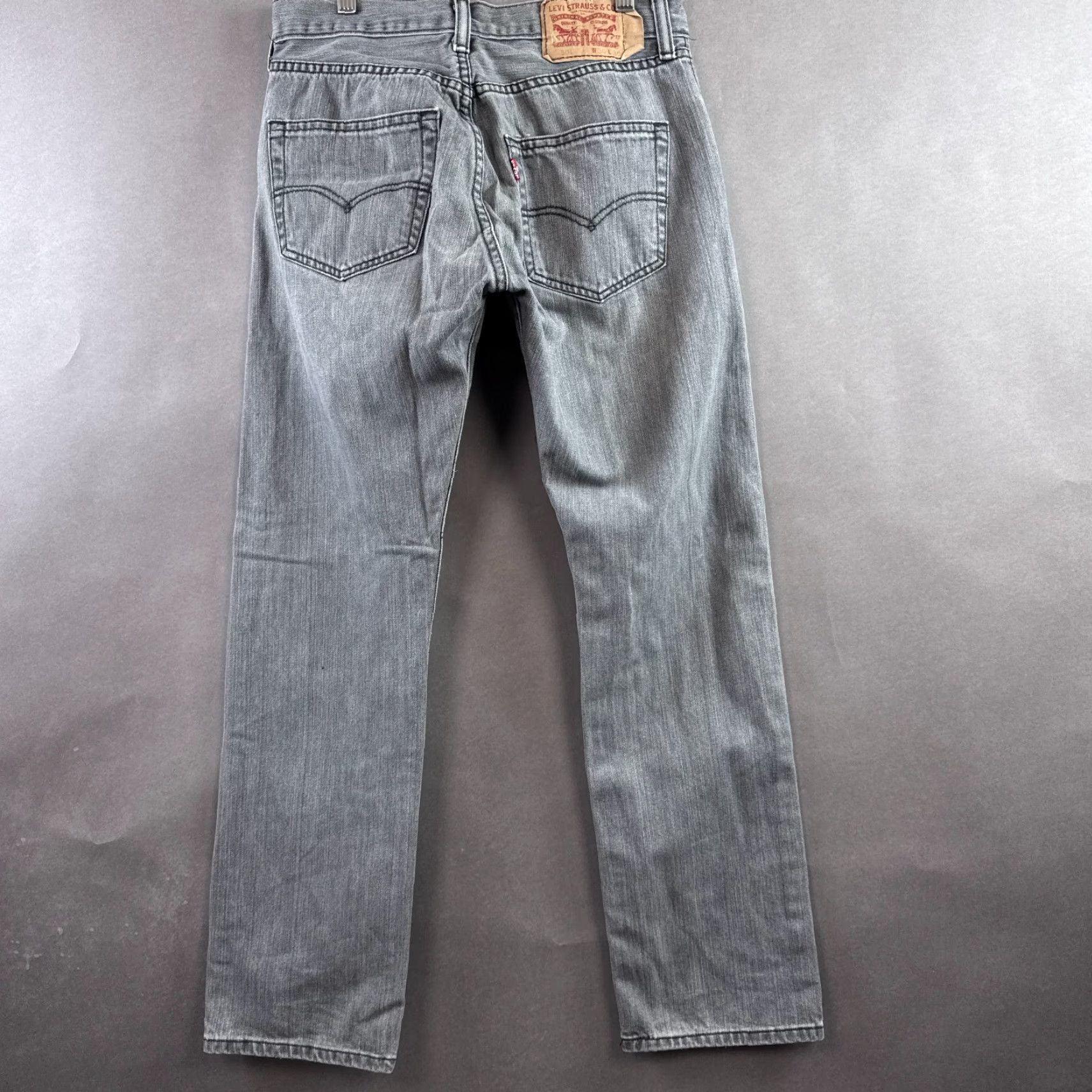 Levi's Levi's 501 Jeans Mens 30x30 Black Button Fly Denim Straight Classic Pants Size US 30 / EU 46 - 4 Thumbnail