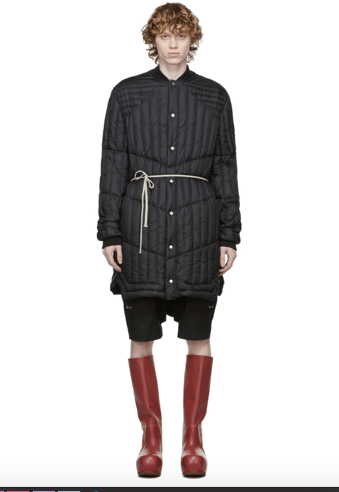 Rick Owens Black Down Liner Coat Size US M / EU 48-50 / 2 - 8 Thumbnail