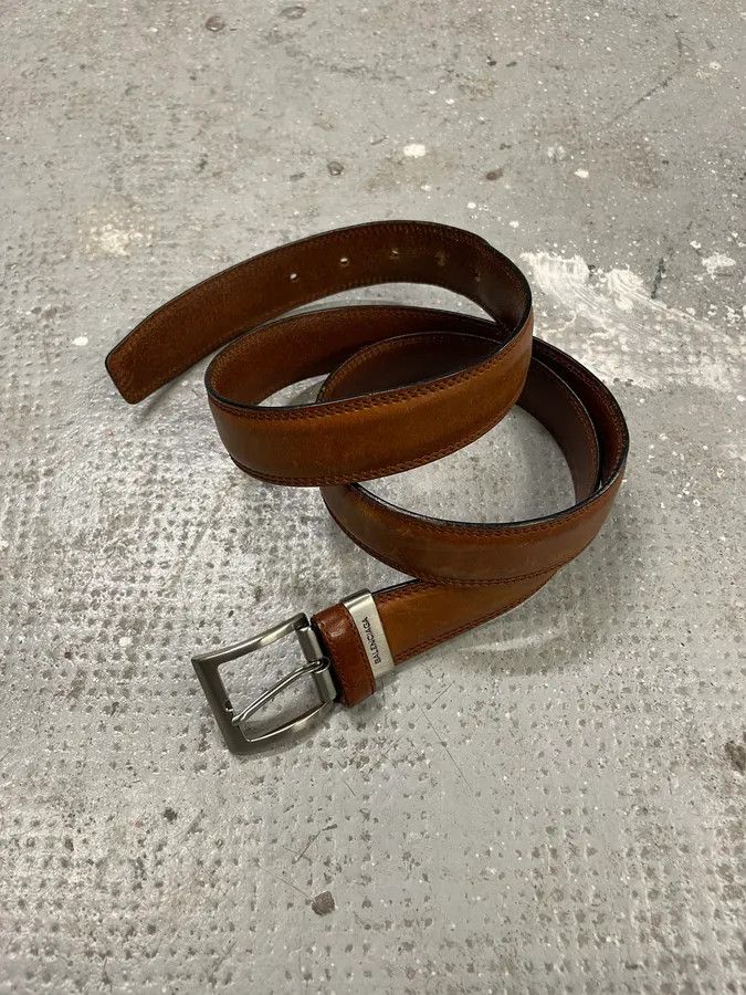 Balenciaga 2000s Balenciaga Italian Brown Leather Belt Size ONE SIZE - 2 Thumbnail