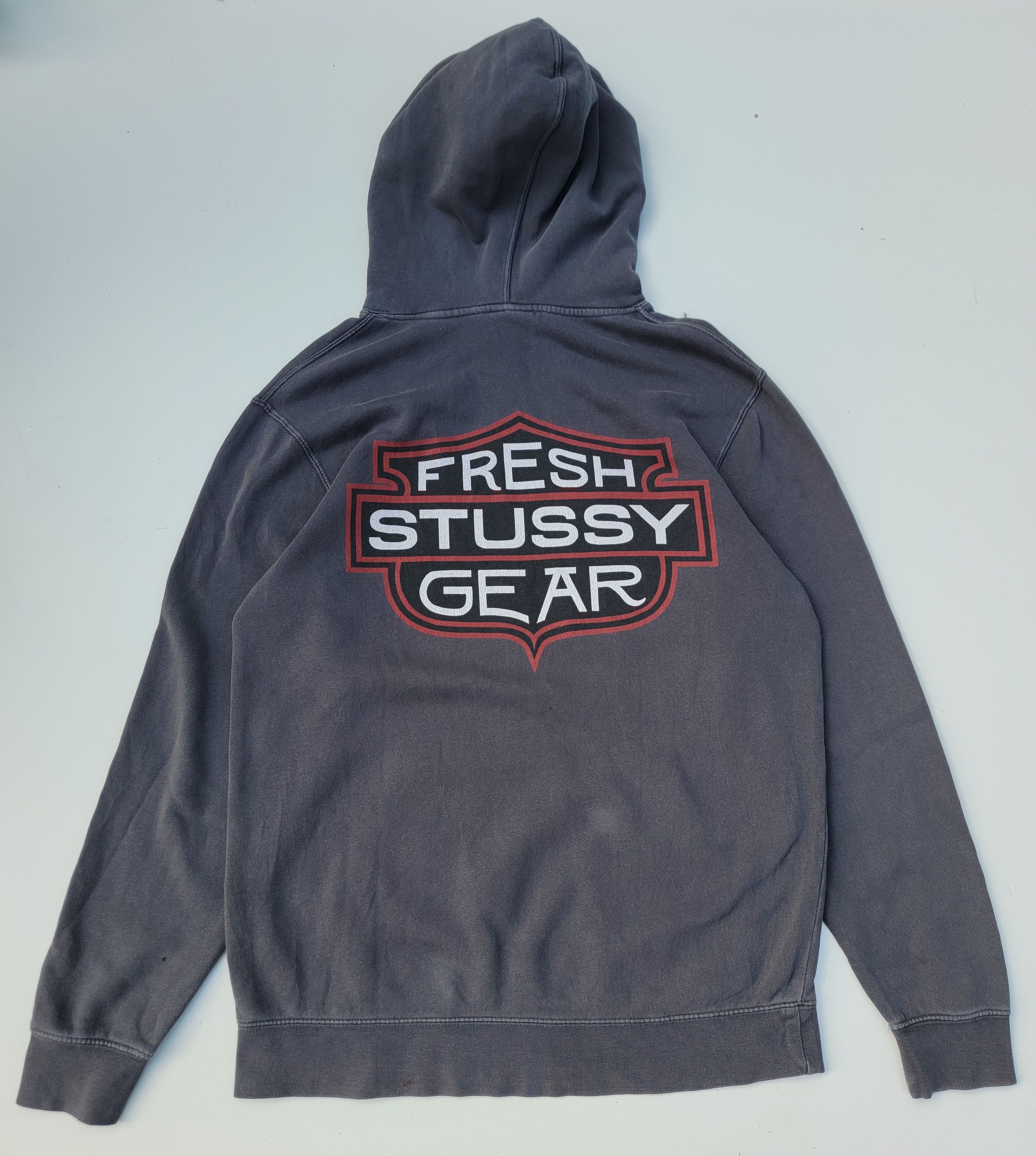 Streetwear × Stussy × Vintage ✅️Vintage Stussy Gear Hoodie 