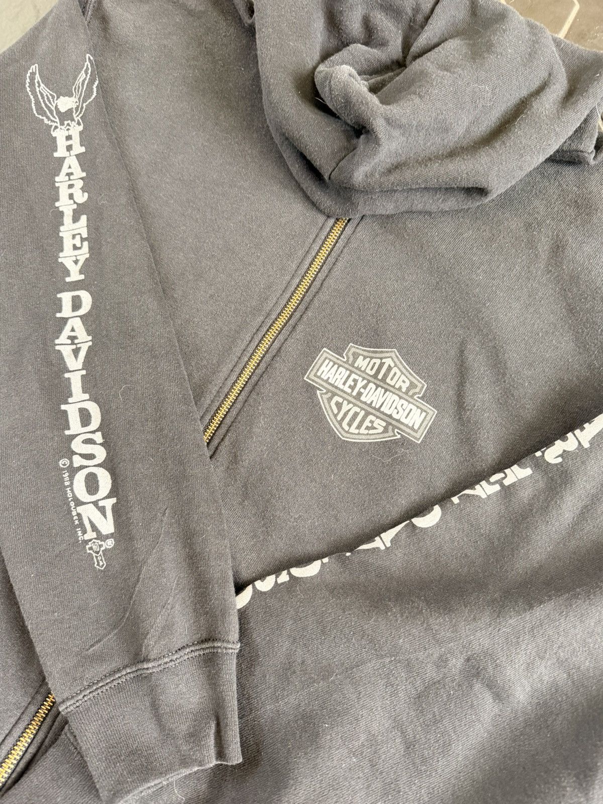 Harley Davidson Rare 80s Harley Davidson Zip-Up Size US M / EU 48-50 / 2 - 4 Thumbnail